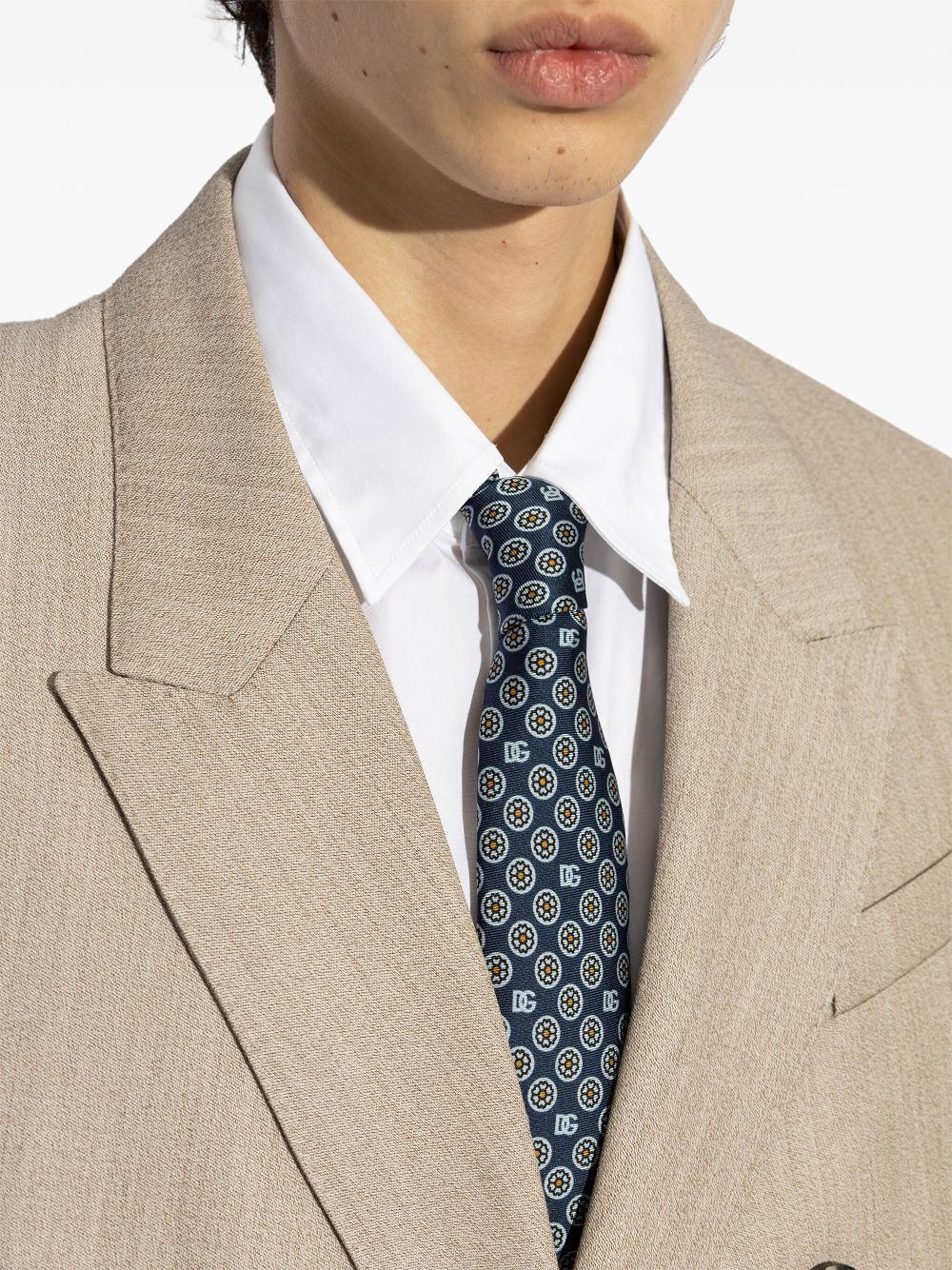 Dolce & Gabbana Men Floral-Jacquard Silk Tie - 2