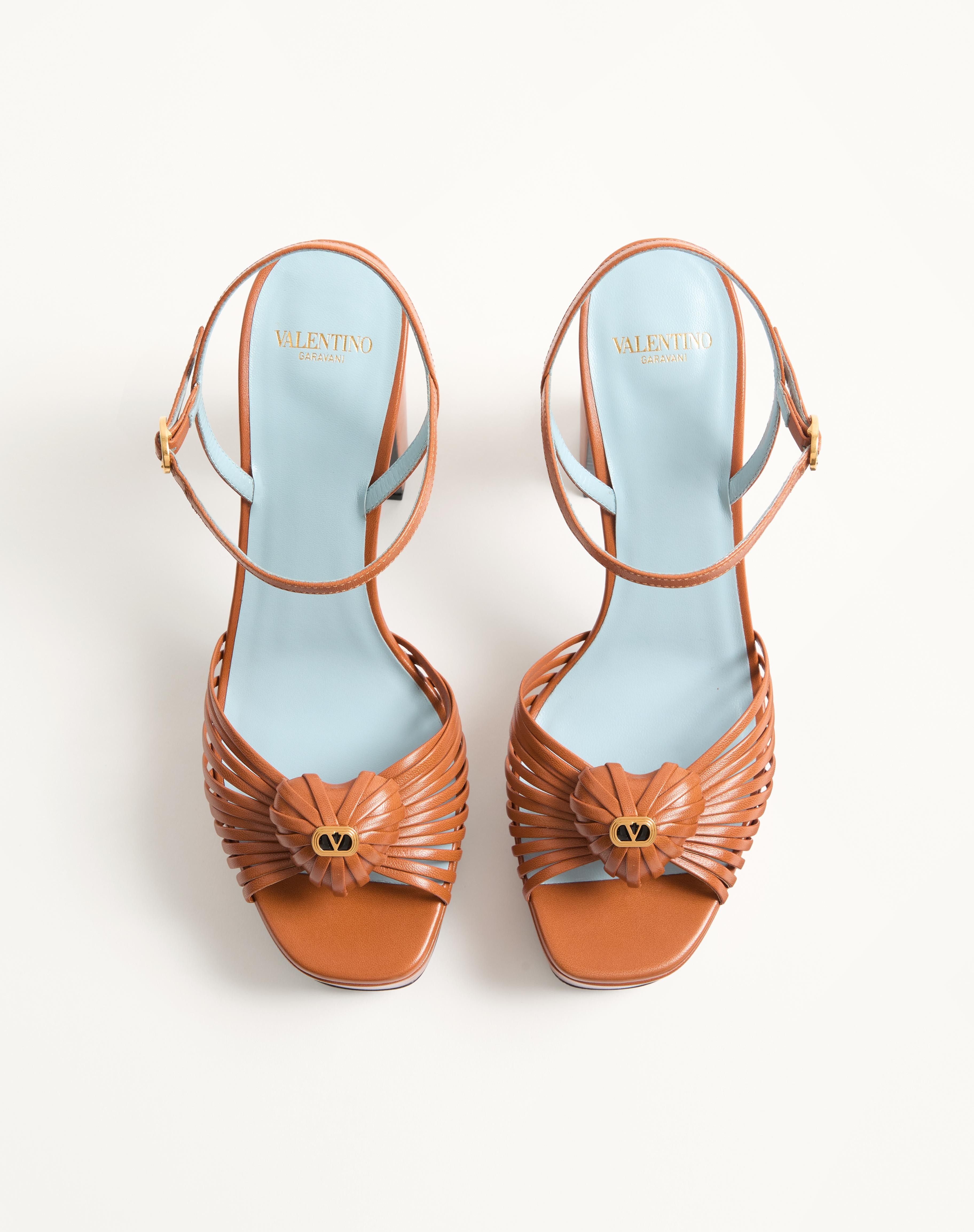 SANDAL ROYAL PLATFORM SANDAL IN KIDSKIN 115MM - 3
