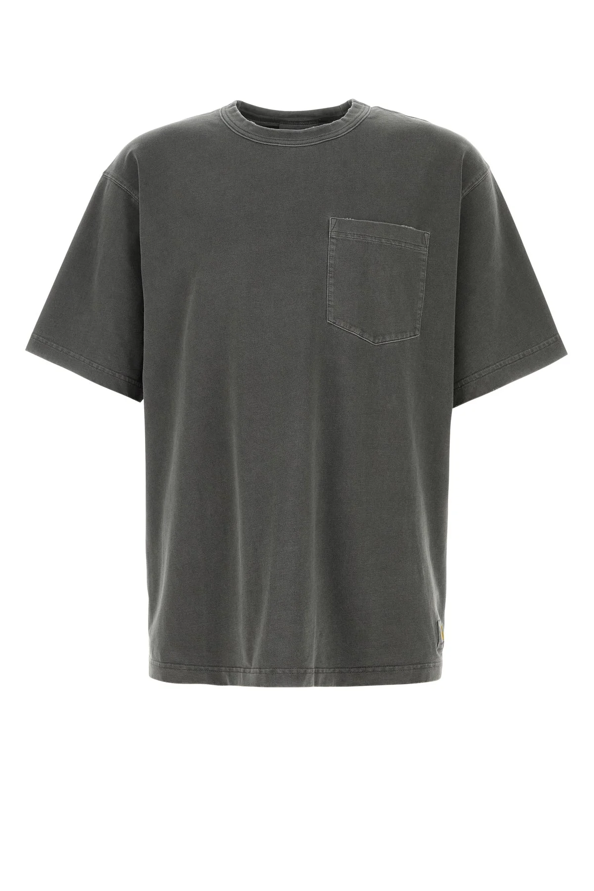 Dark grey cotton S/S Torion Pocket T-Shirt - 1
