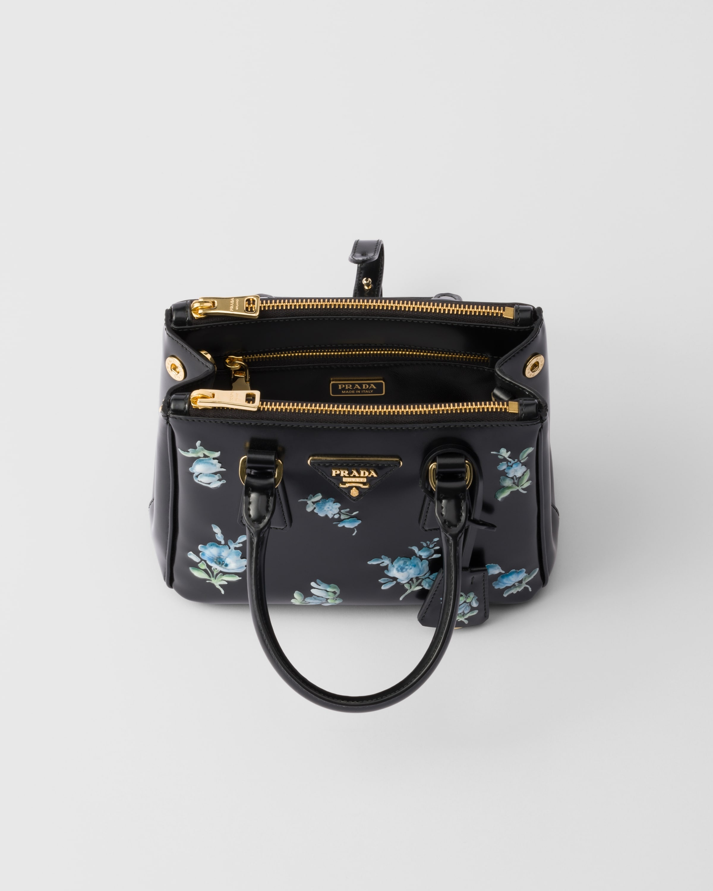 Prada Galleria printed brushed leather mini-bag - 4