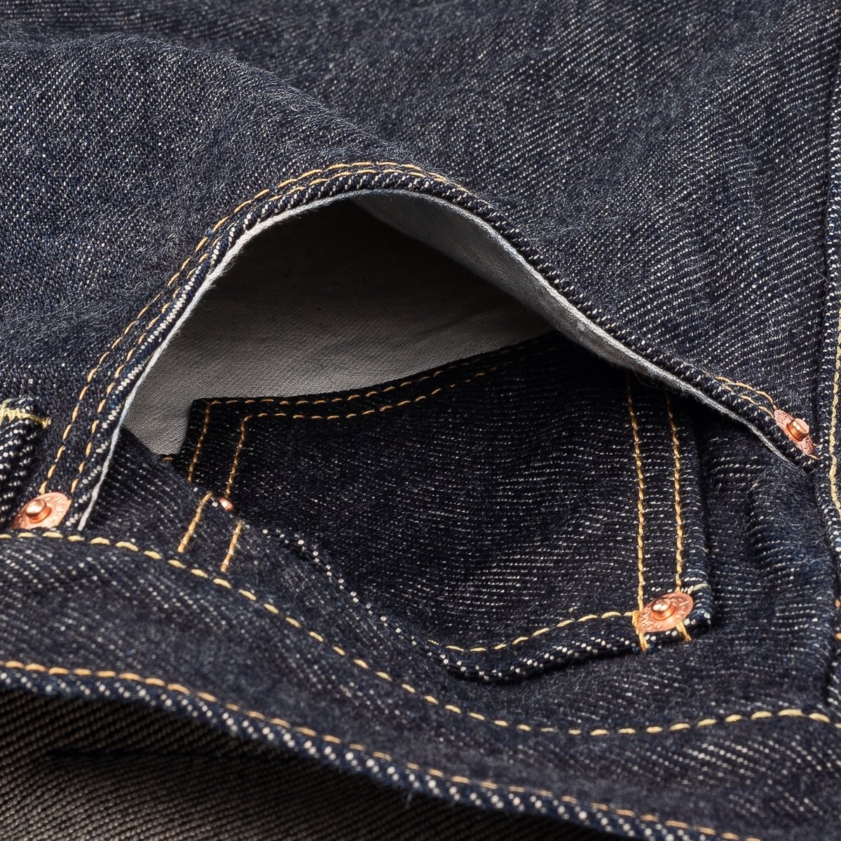 IH-1955S 21oz Selvedge Denim "1955" Straight Cut Jeans - Indigo - 15