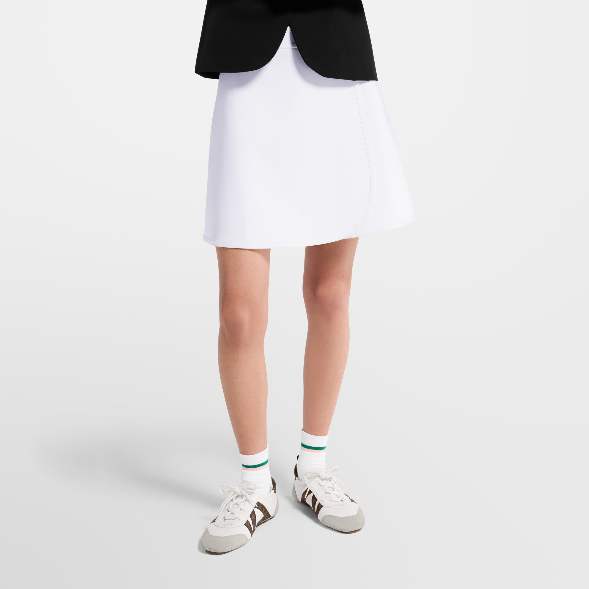 Technical Jersey Mini Wrap Skirt - 4