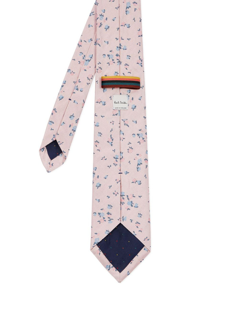 Paul Smith floral print silk tie outlook