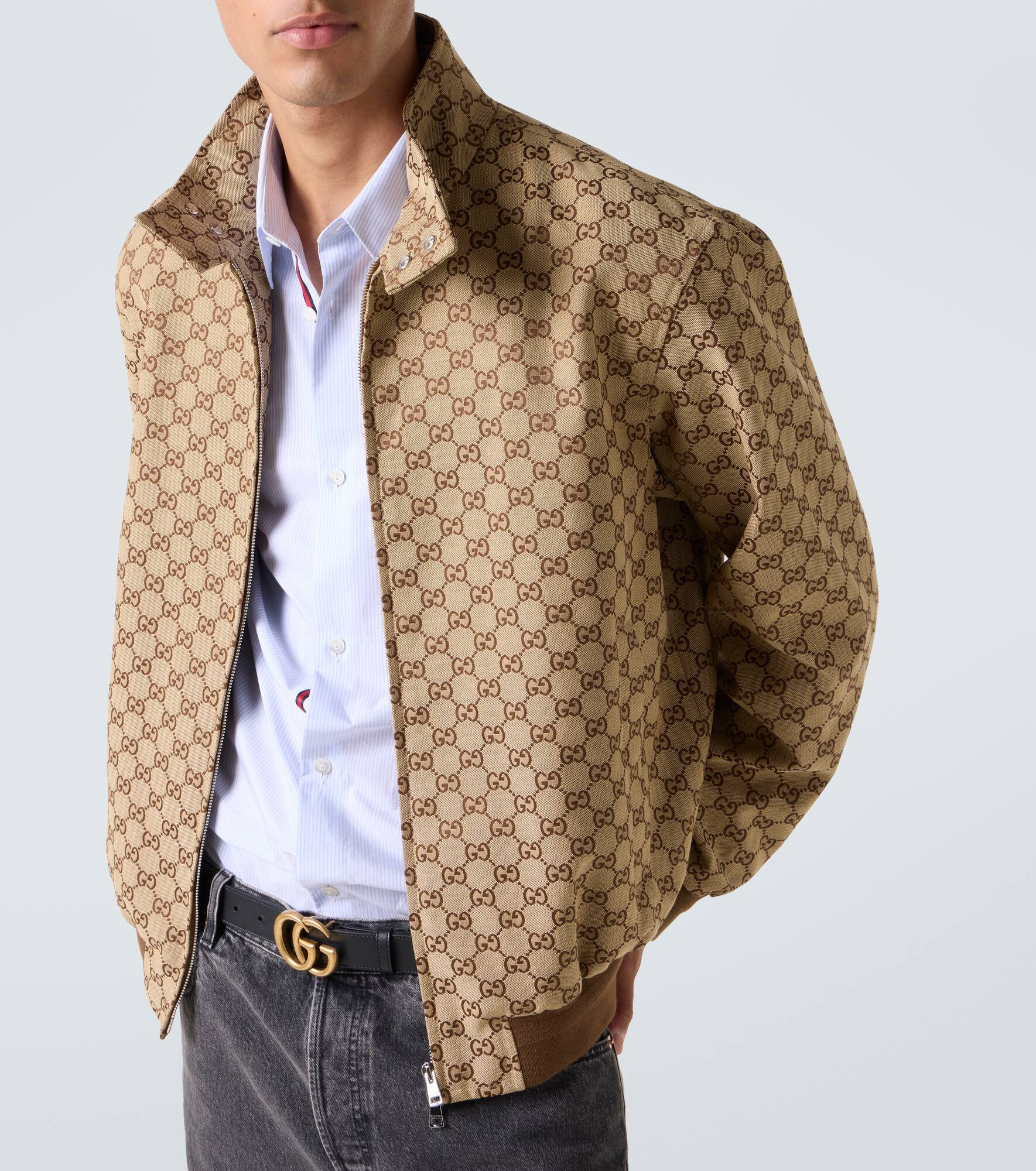 GG Canvas bomber jacket - 5