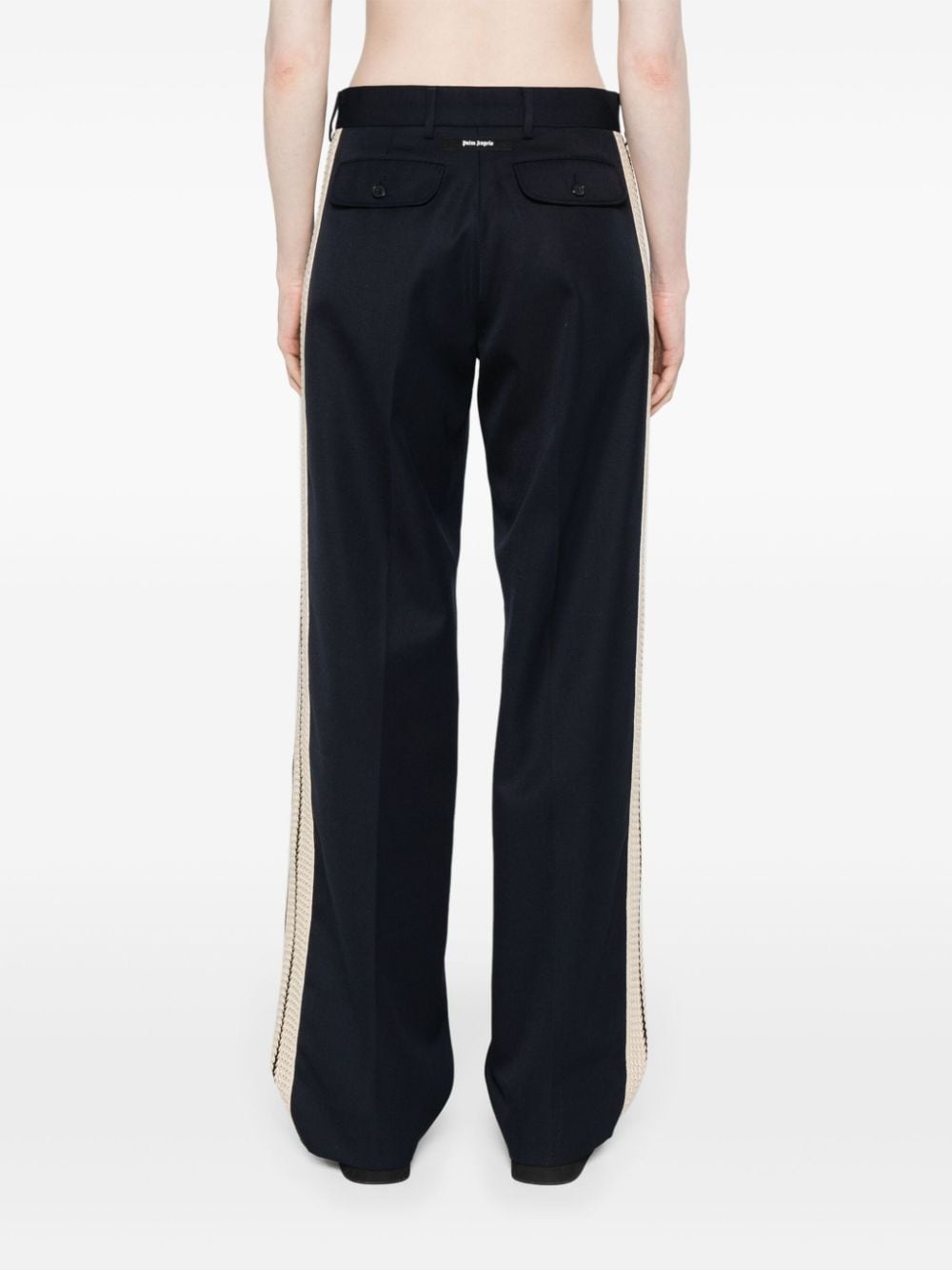 high-waist straight-leg trousers - 4