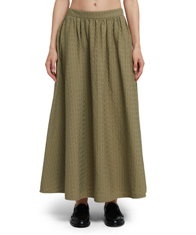 MSGM Cotton seersucker roomy skirt outlook