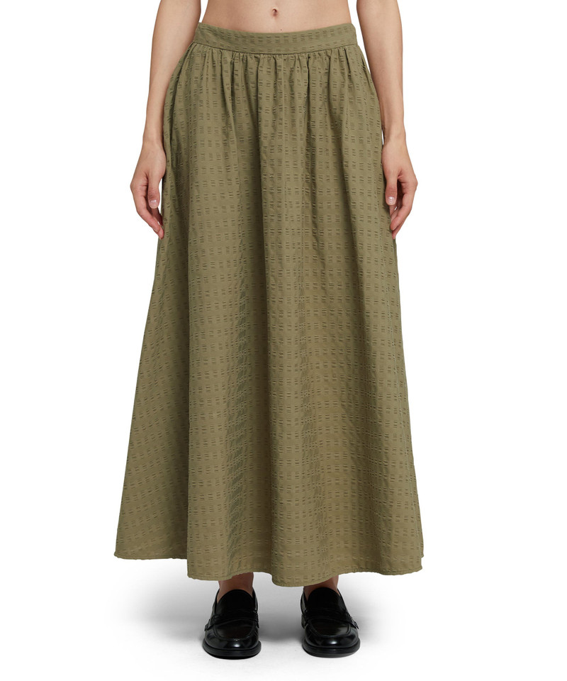 MSGM Cotton seersucker roomy skirt outlook