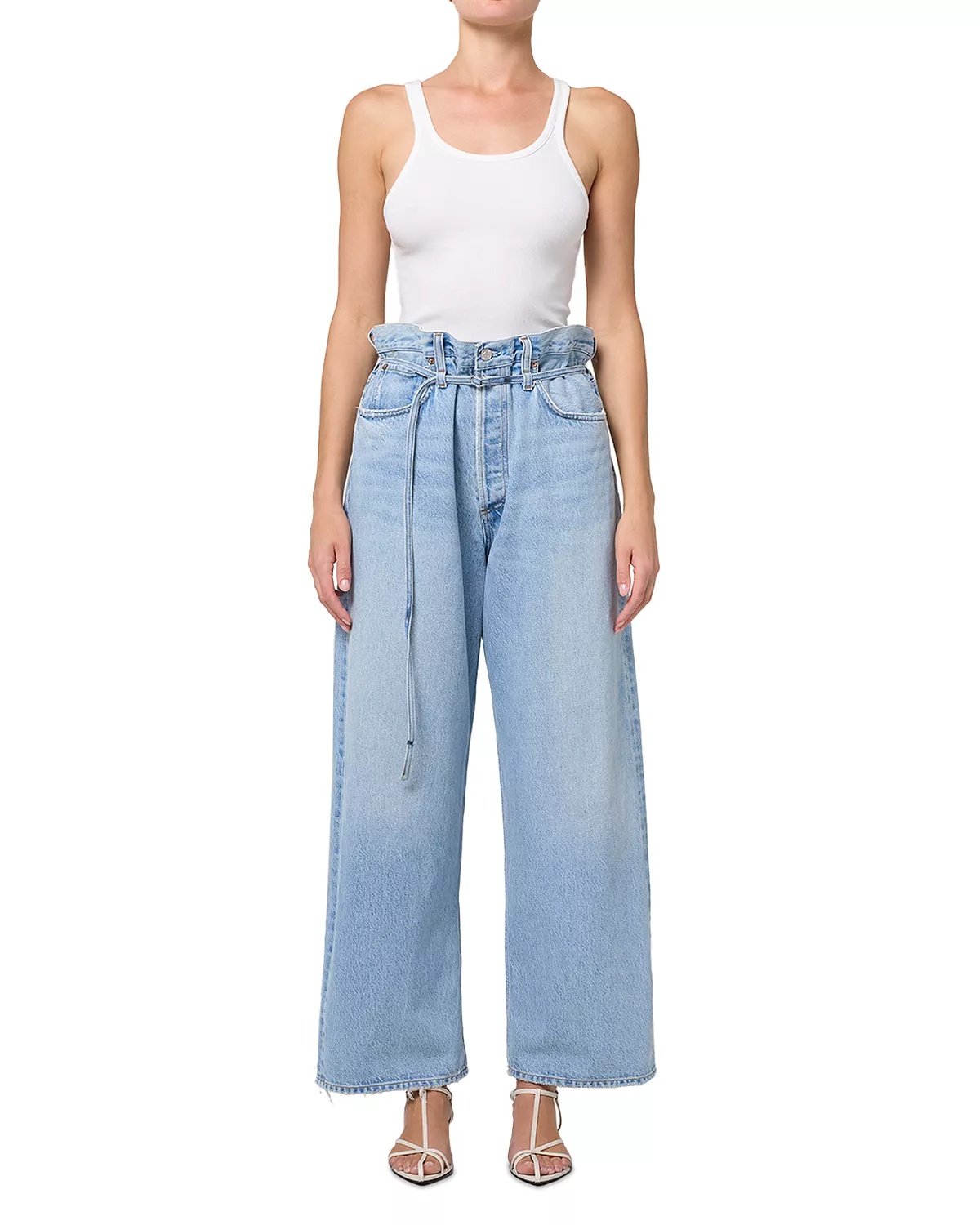 Emmi High Rise Wide Leg Jeans in Incline - 12