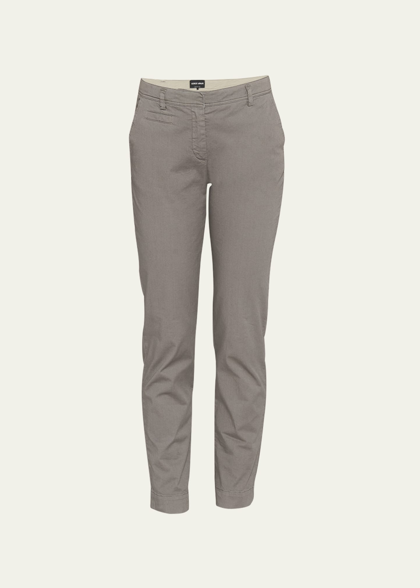 Straight-Leg Chino Ankle Pants - 1
