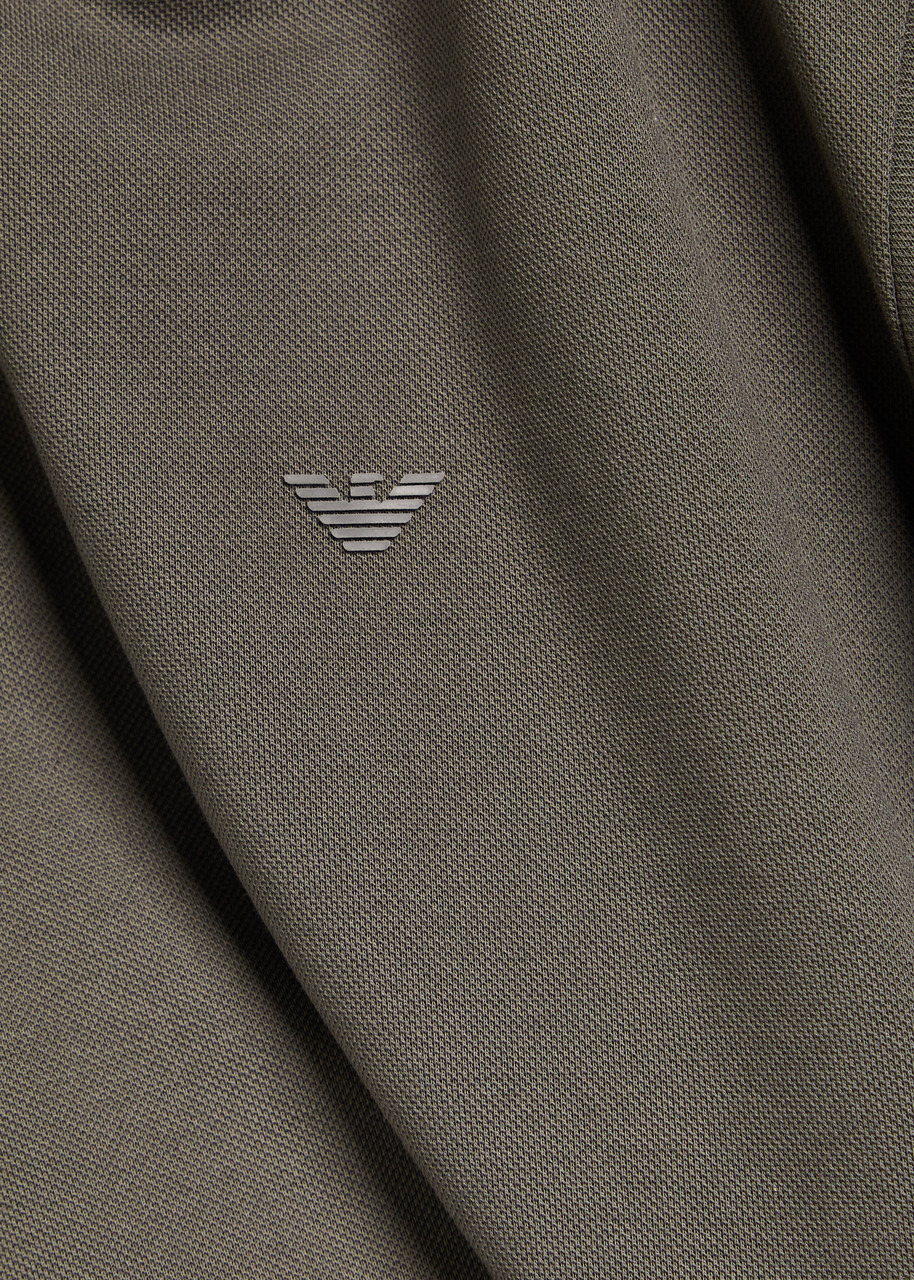 Emporio Armani Half-zip Cotton Polo Shirt - 5