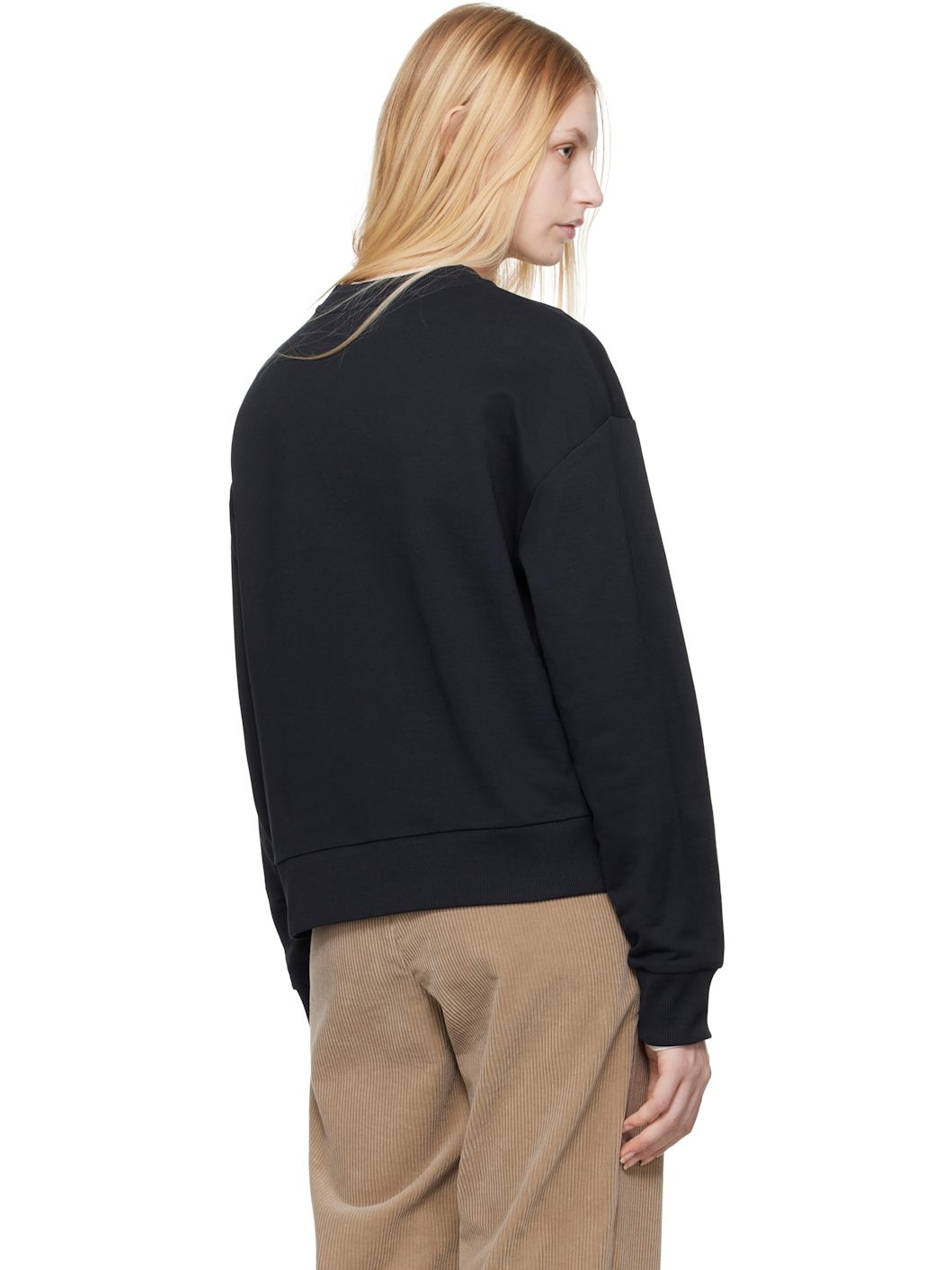 Navy Embroidered Logo Sweatshirt - 3