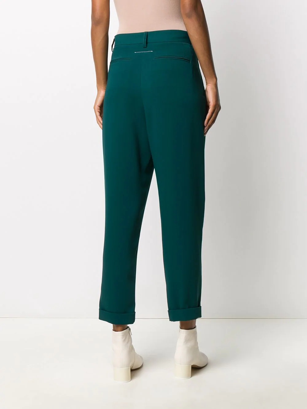 straight-leg cropped trousers - 4