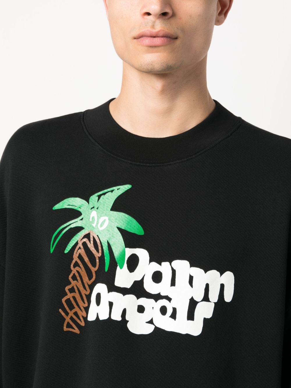 logo-print organic cotton sweatshirt - 5