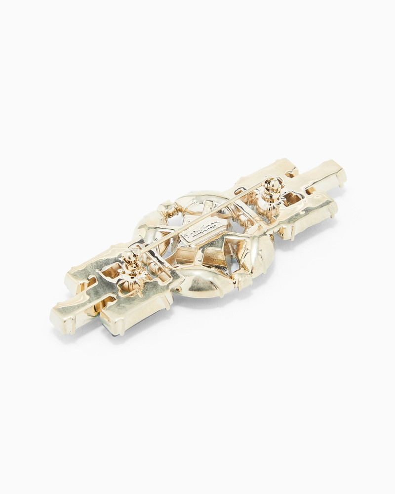 GIORGIO ARMANI BROOCH WITH SWAROVSKI CRYSTALS outlook