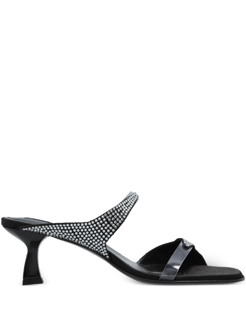 rhinestone-embellished sandals - 1