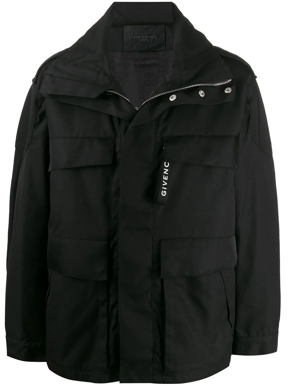 hooded rain jacket - 1