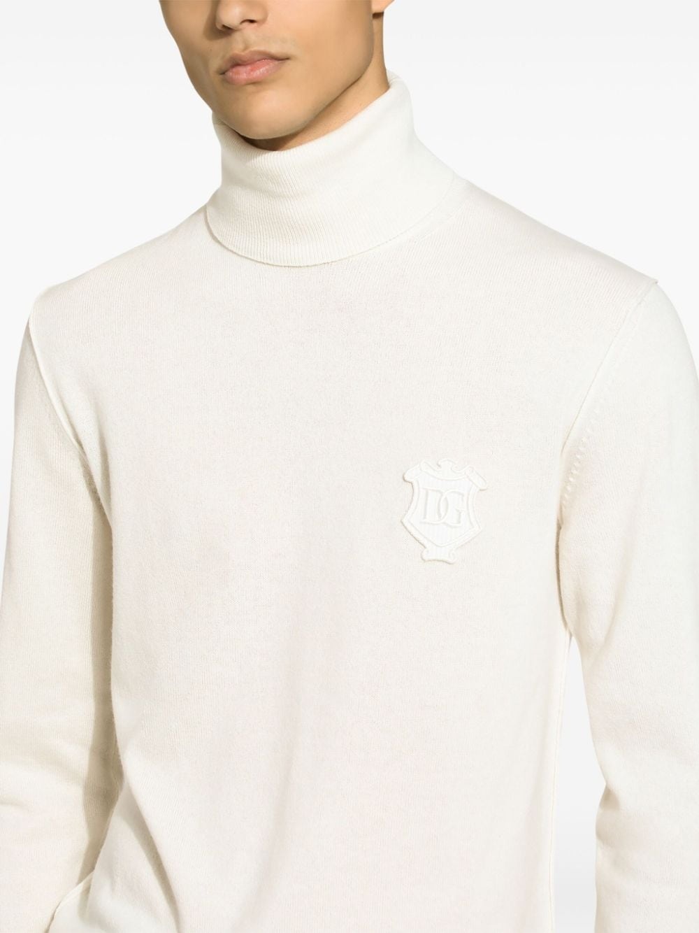 roll-neck cashmere jumper - 3