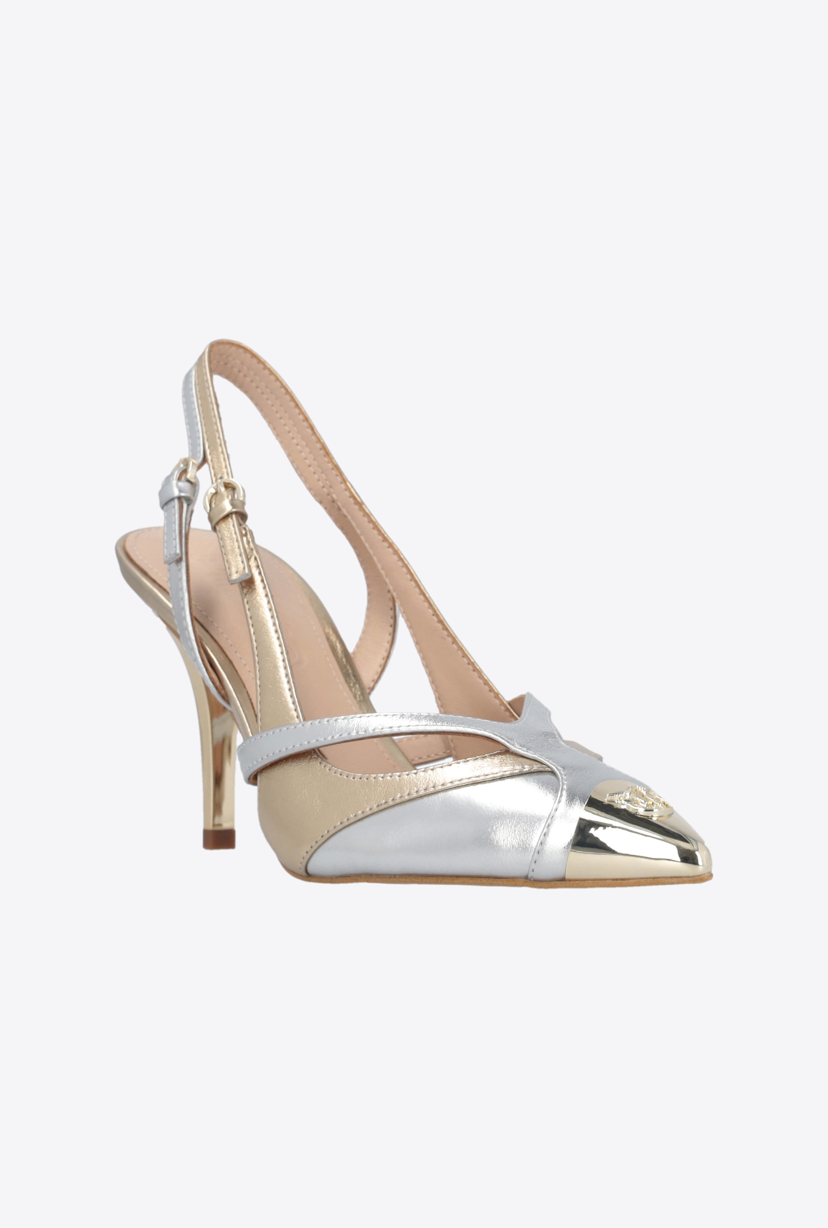 LAMINATED PUMPS WITH HEEL AND METAL TOE - 2