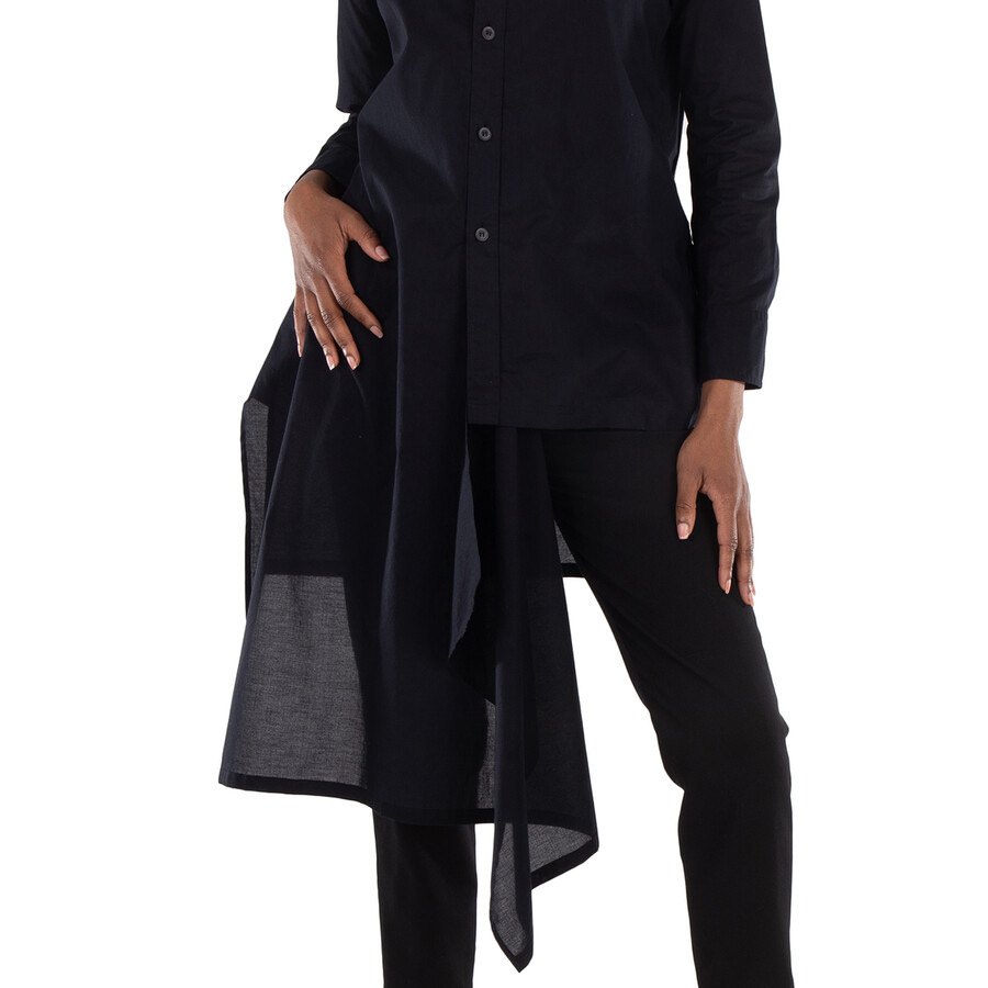Yohji Yamamoto Asymmetric Long Blouse - 6