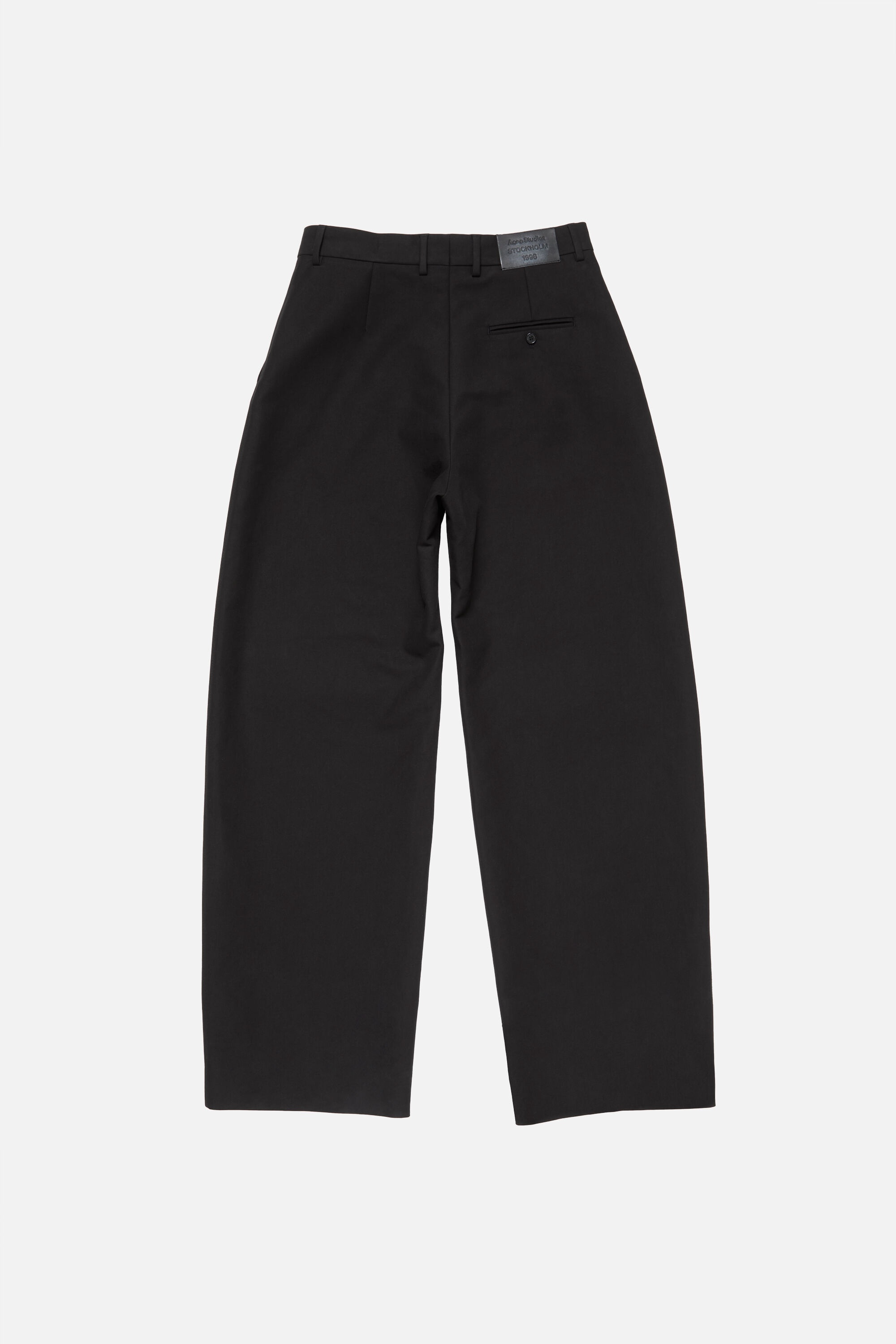 Tailored satin trousers - Black - 7