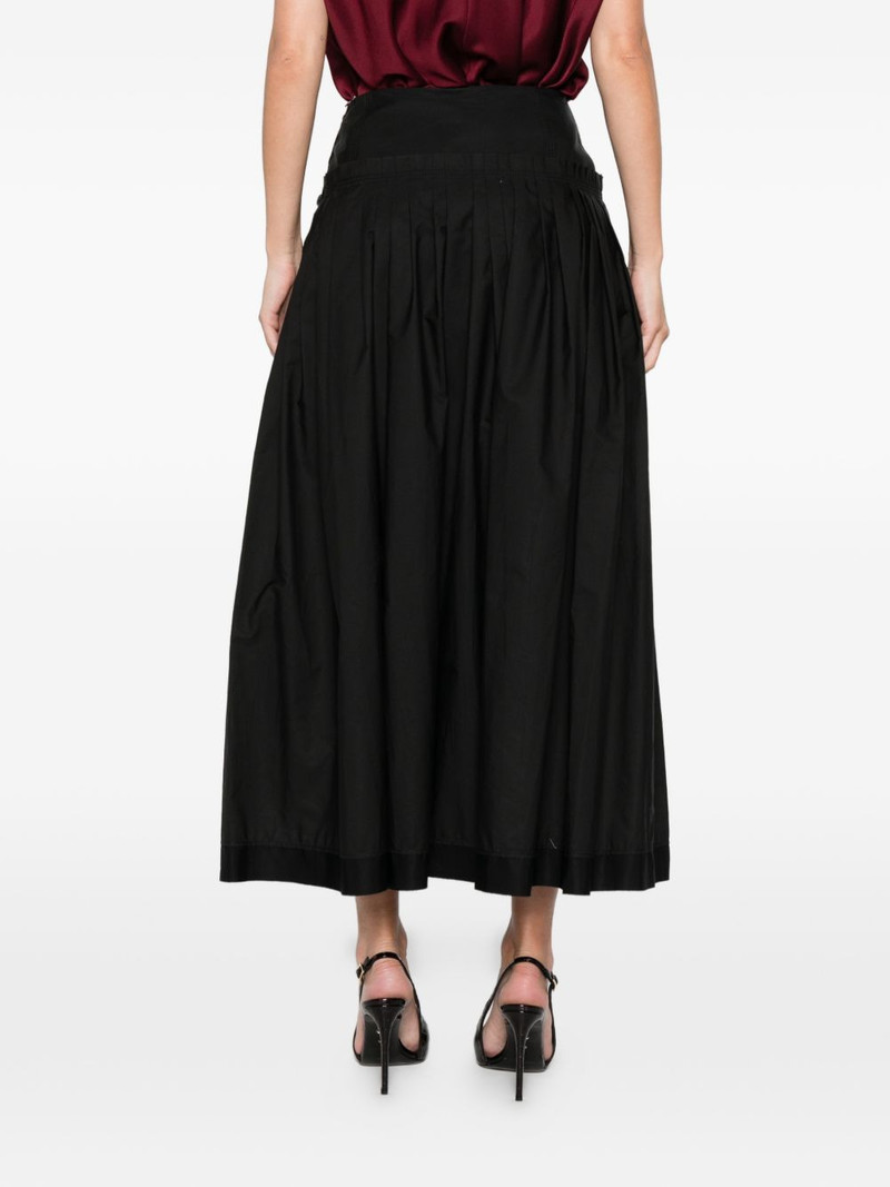 pleated basque midi skirt 4