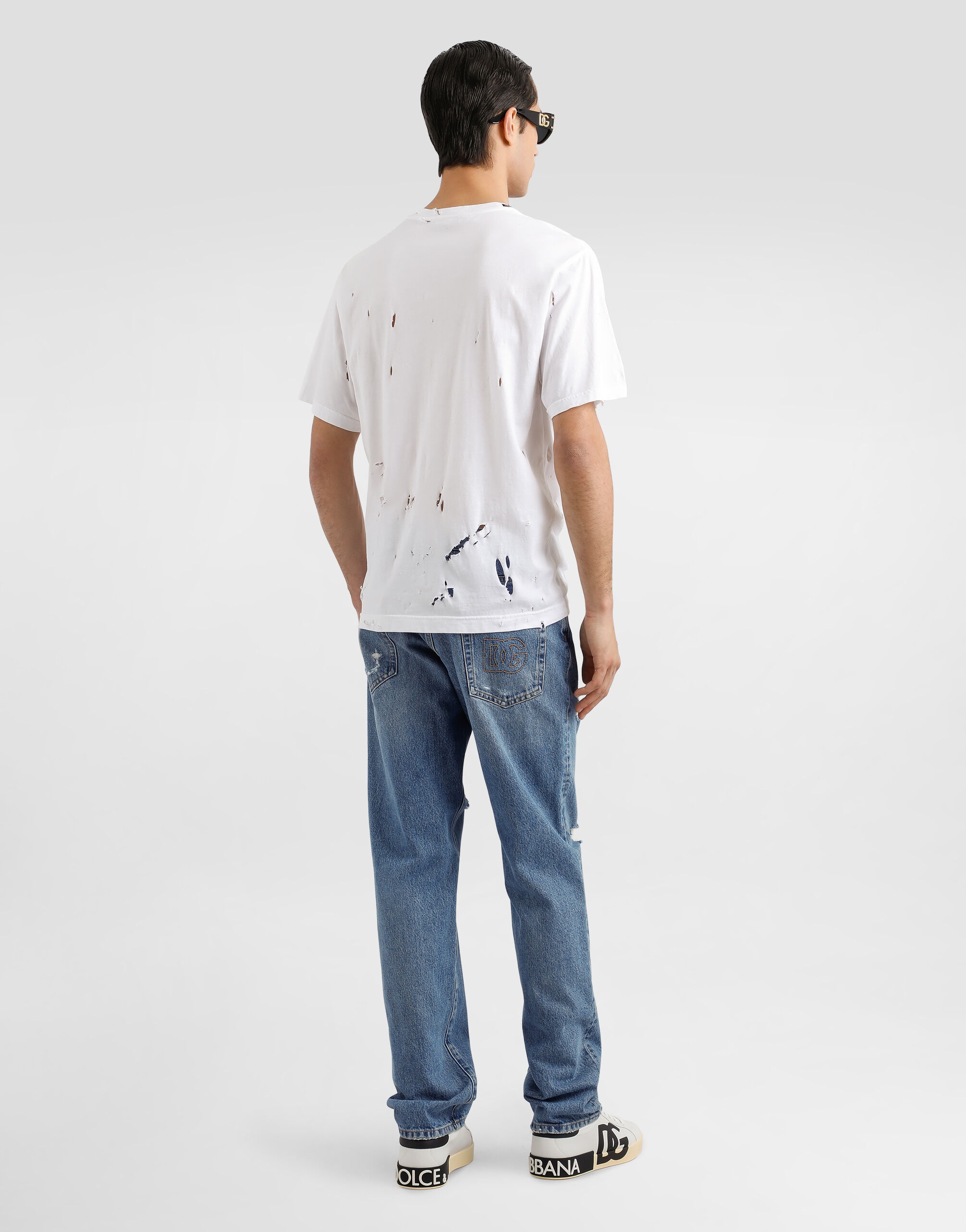 Classic cotton jeans with tag - 3