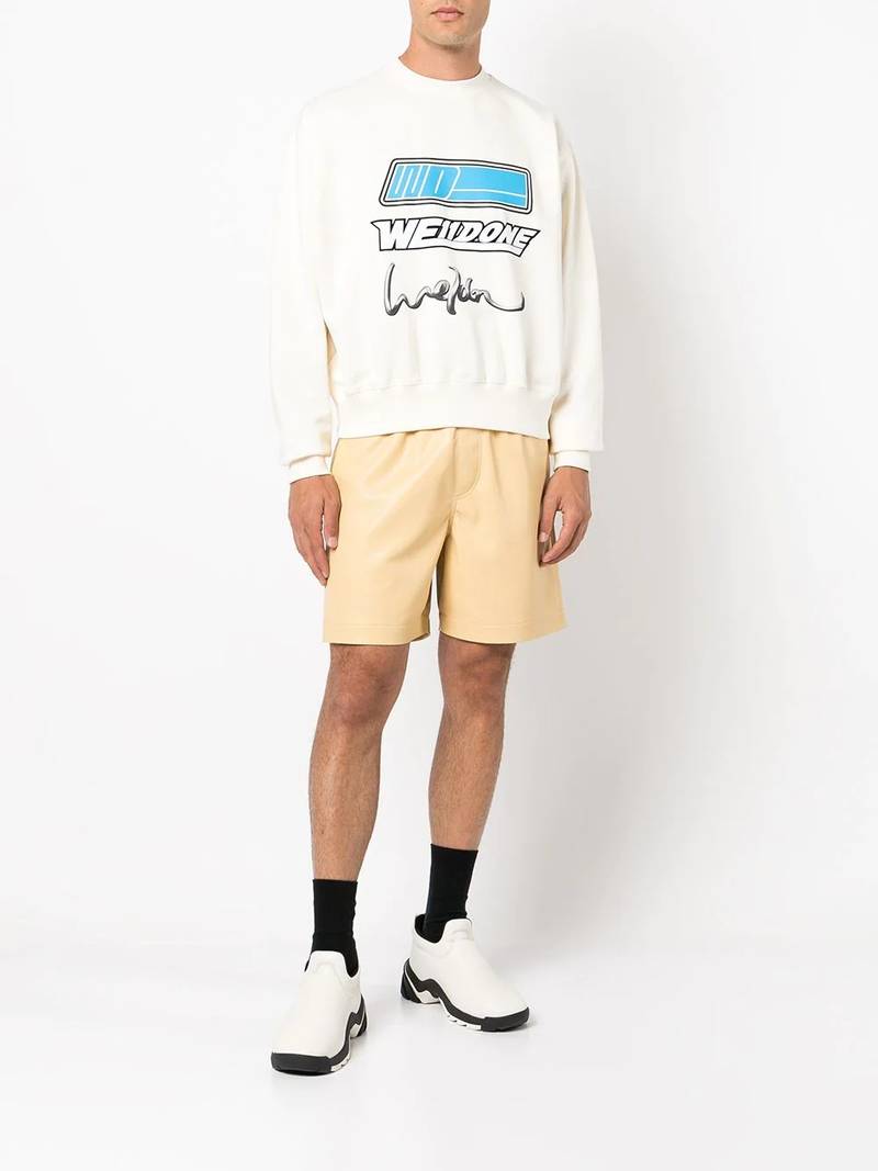 We11done logo-patch sweatshirt outlook
