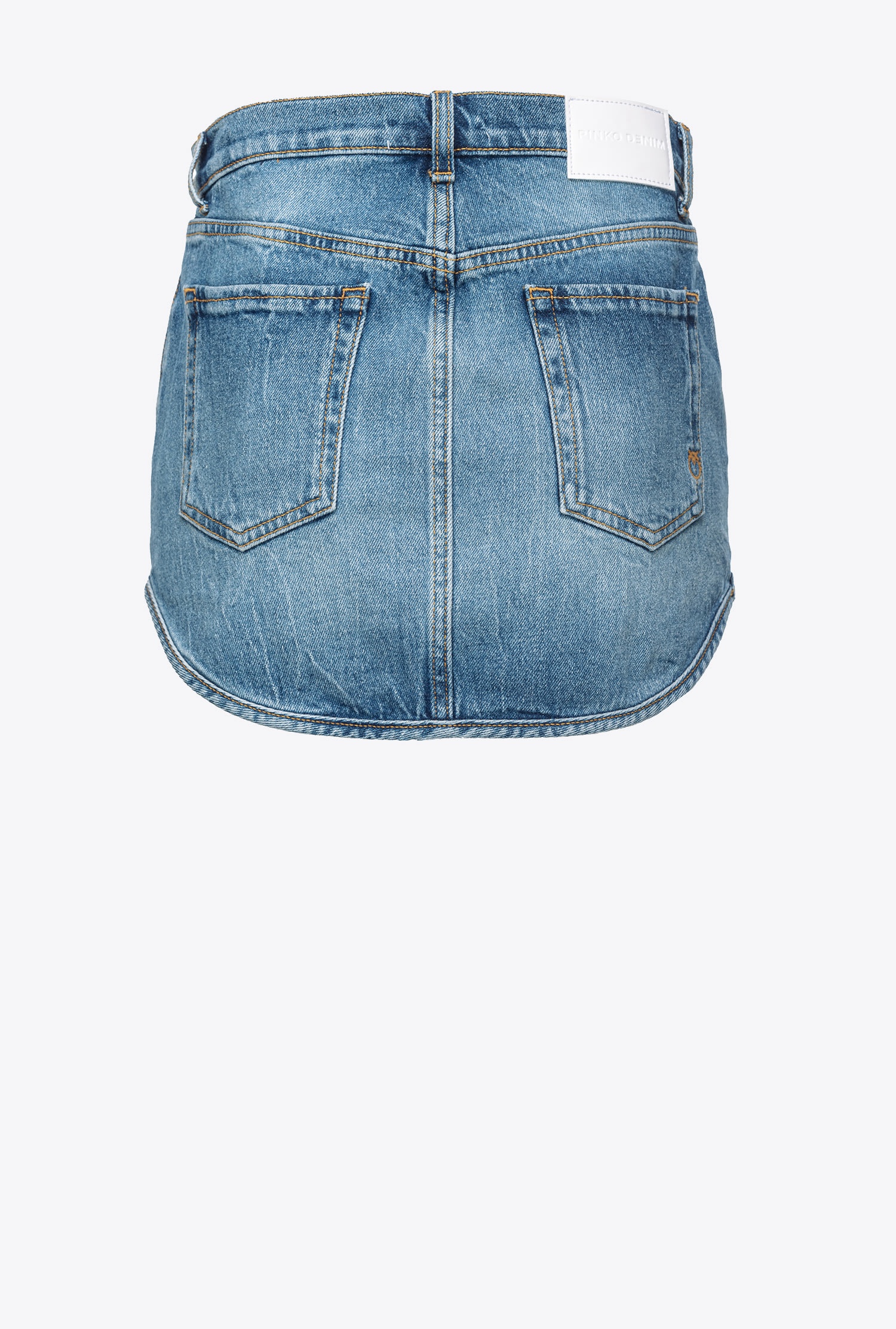 STRETCH DENIM MINI SKIRT - 6