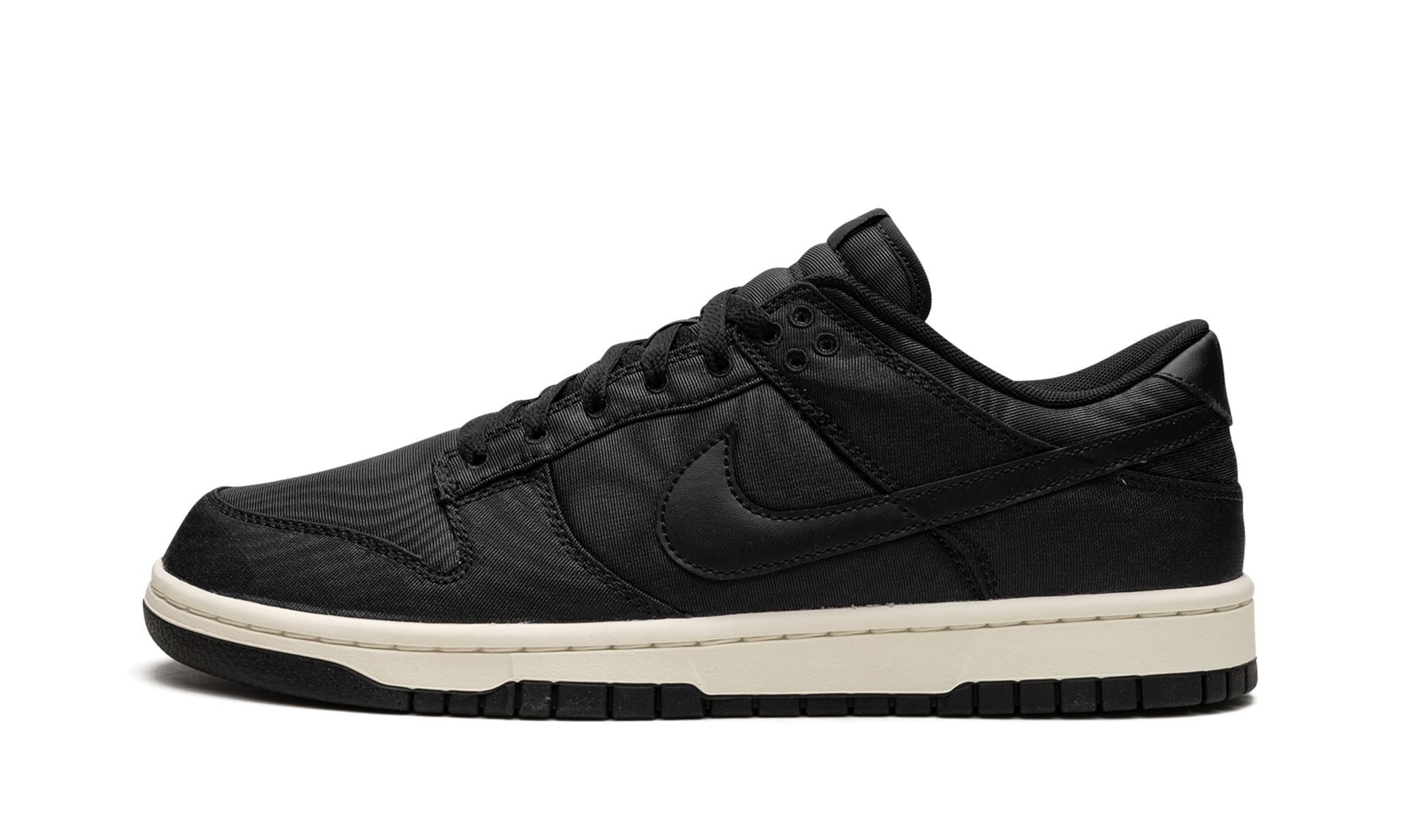 Nike Dunk Low Retro PRM "Black Canvas" - 1