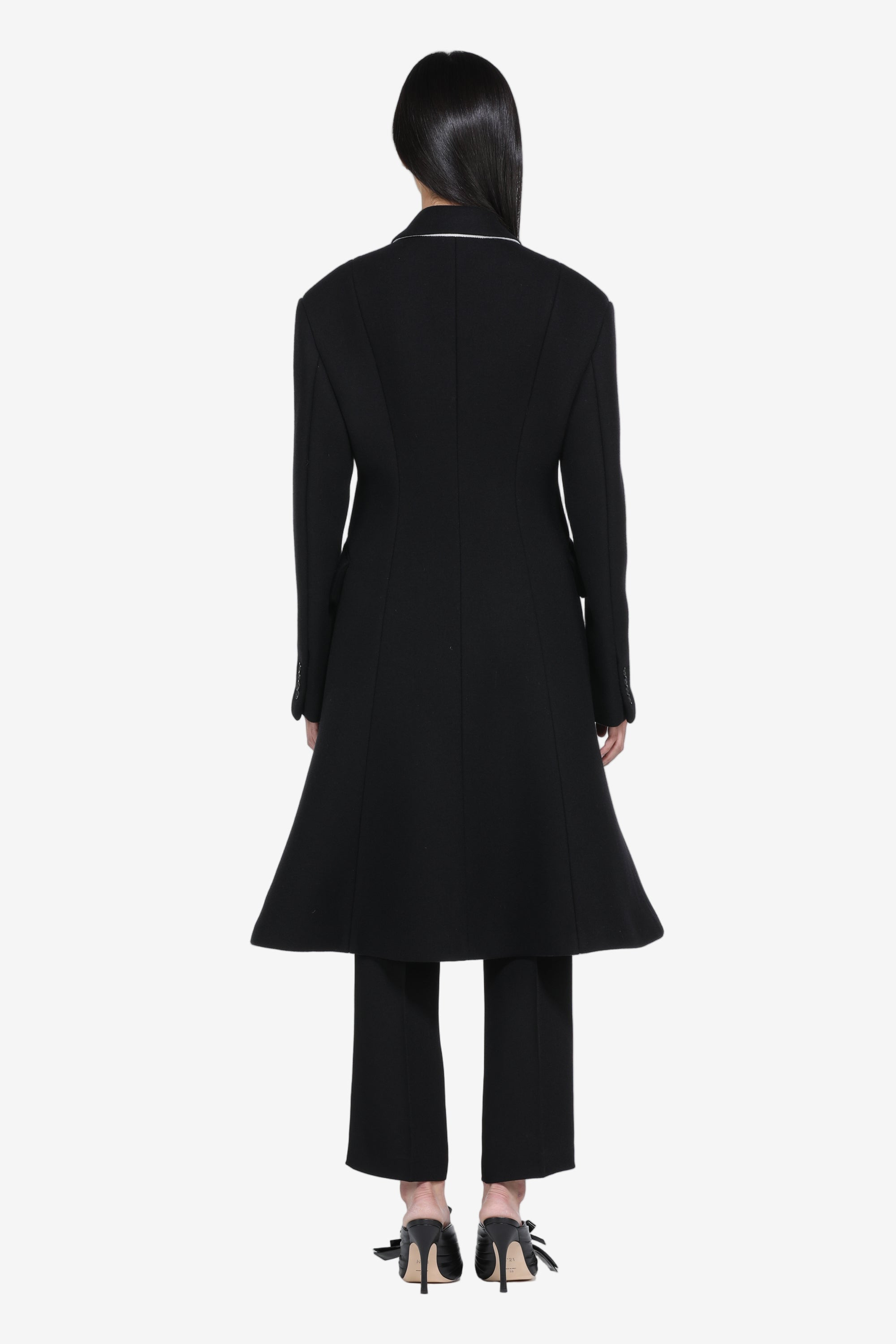 LONG FLARED COAT - 2