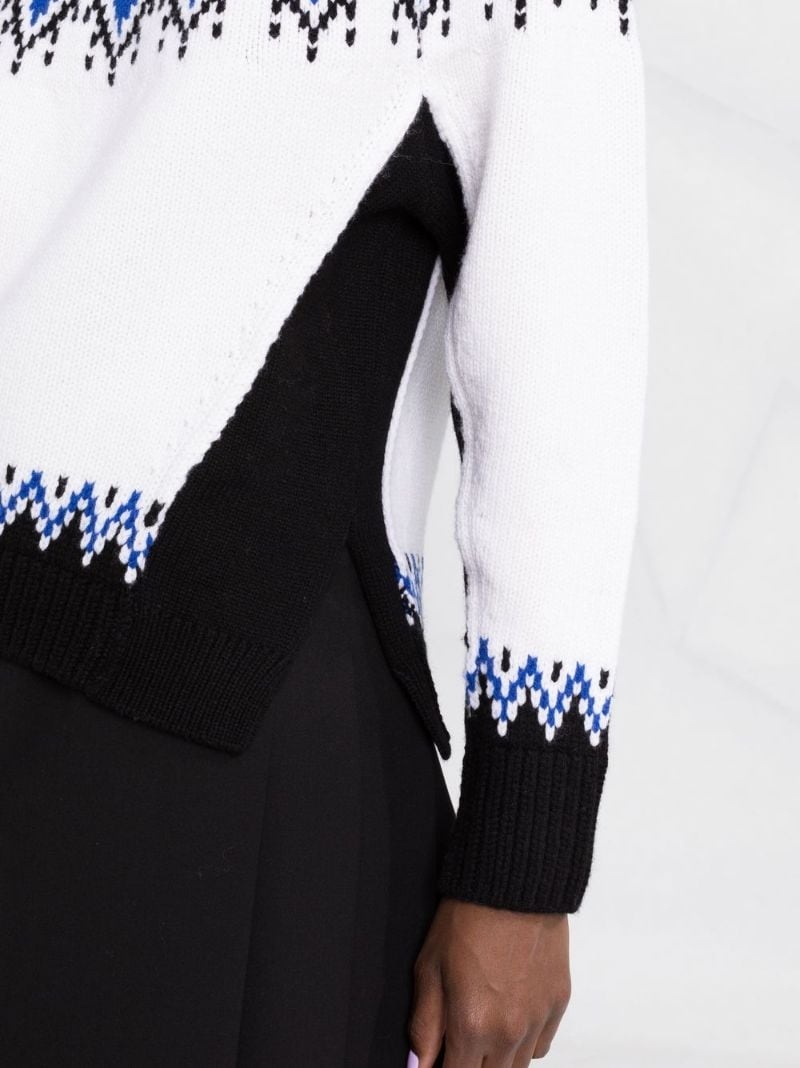 fair-isle intarsia wool jumper - 5