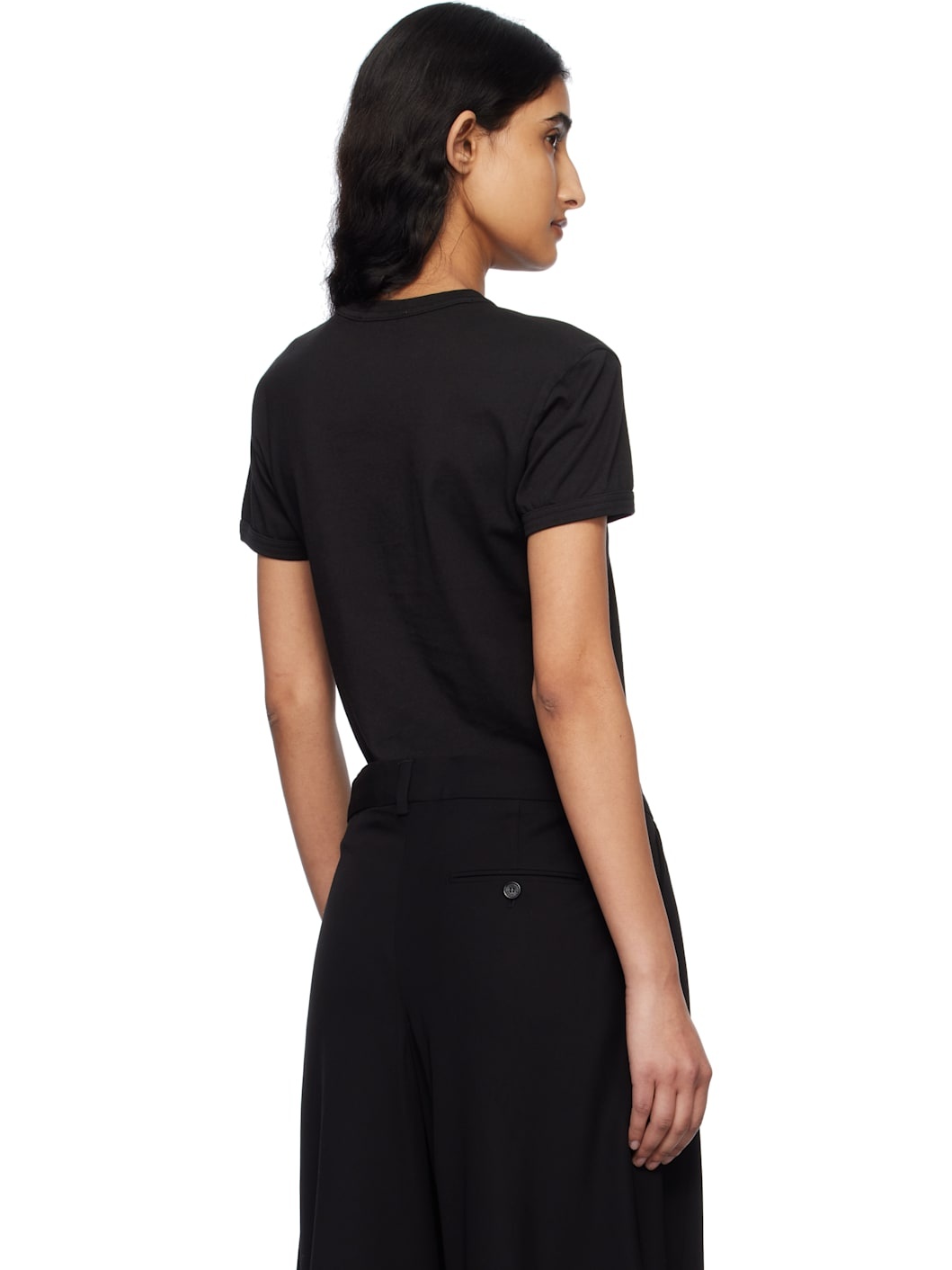 Black Logo Fitted T-shirt - 3