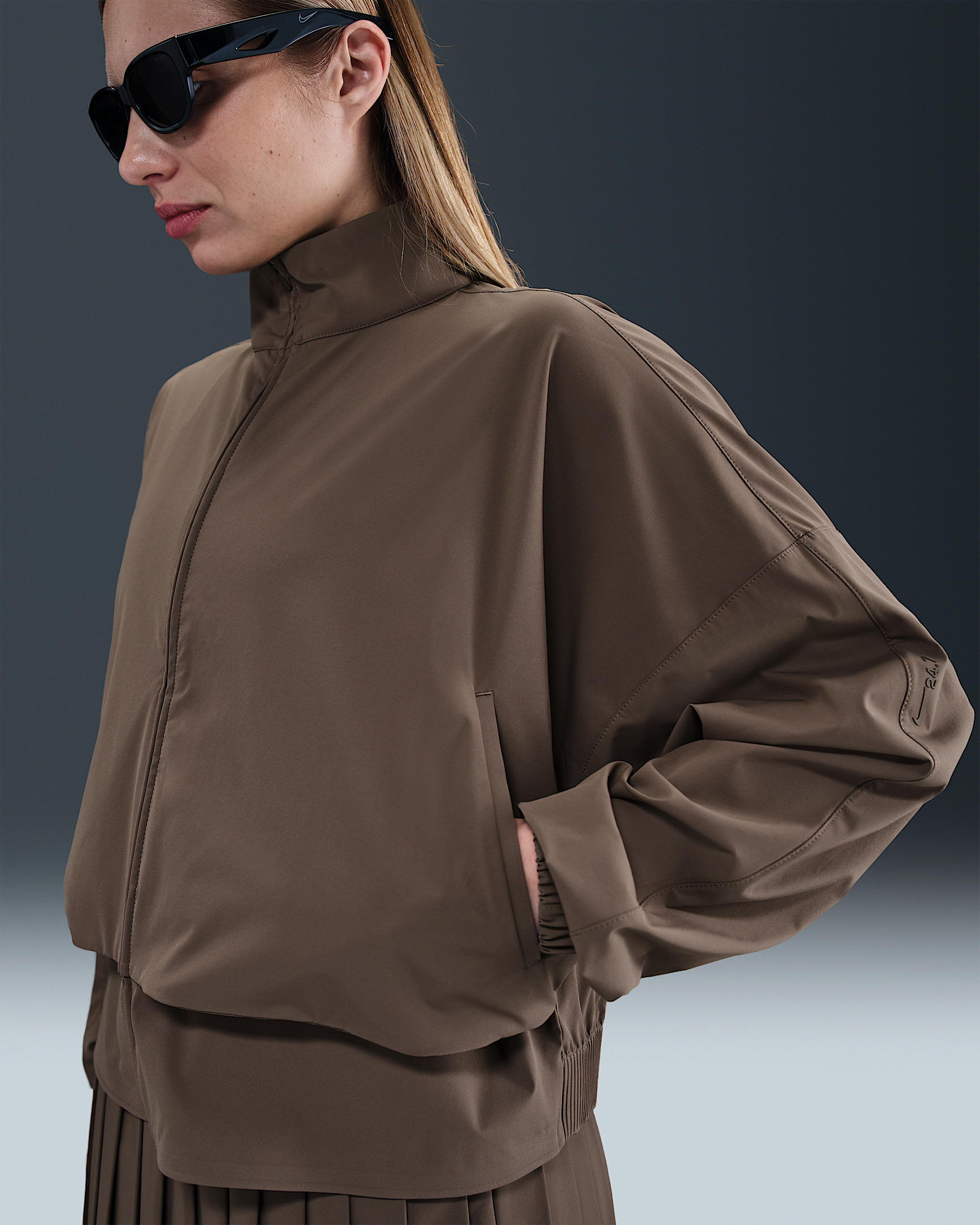 Nike 24.7 PerfectStretch Women's Dri-FIT Oversized Full-Zip Jacket - 1