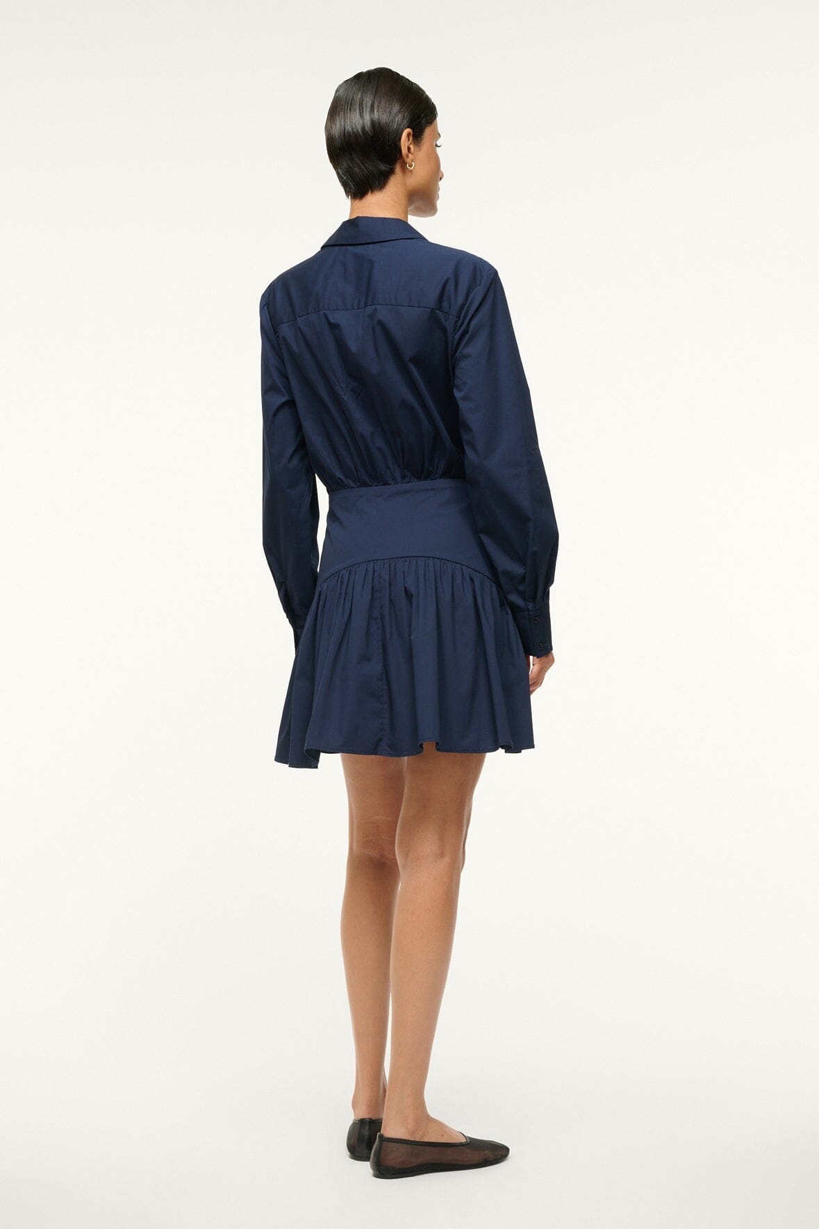 STAUD ROCCO MINI DRESS NAVY - 4