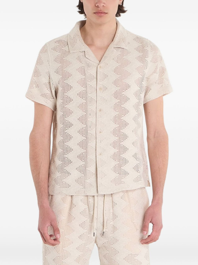 chevron-knit shirt 1