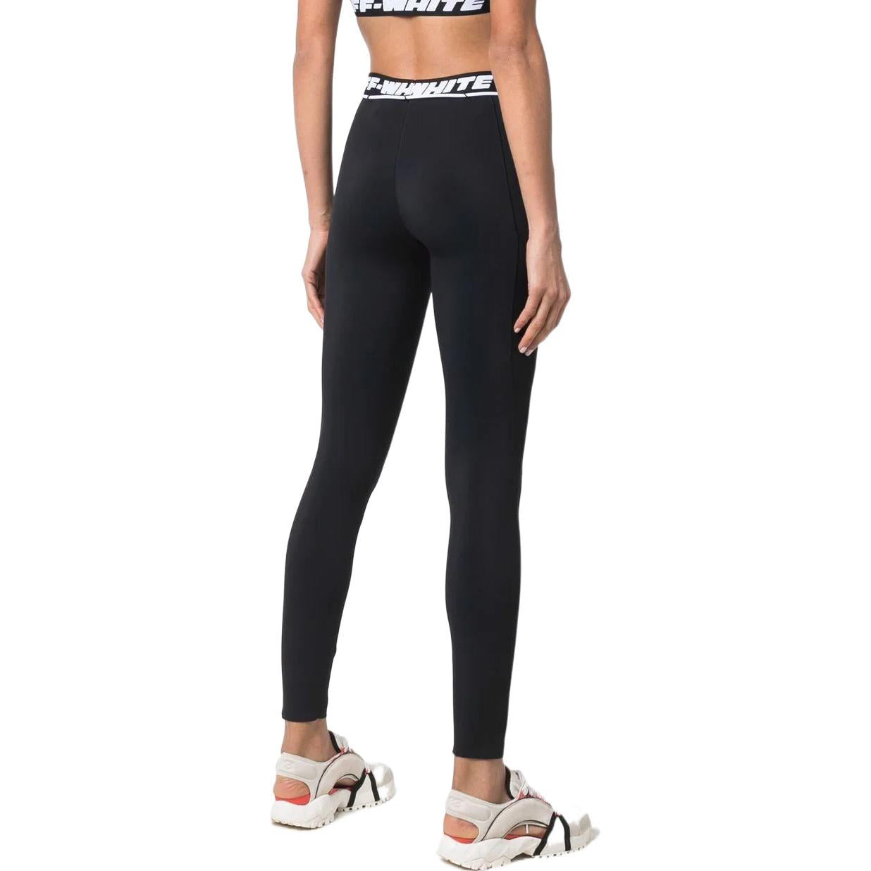 (WMNS) Off-White Casual Pants 'Black' OWVG035C99JER0011000 - 4