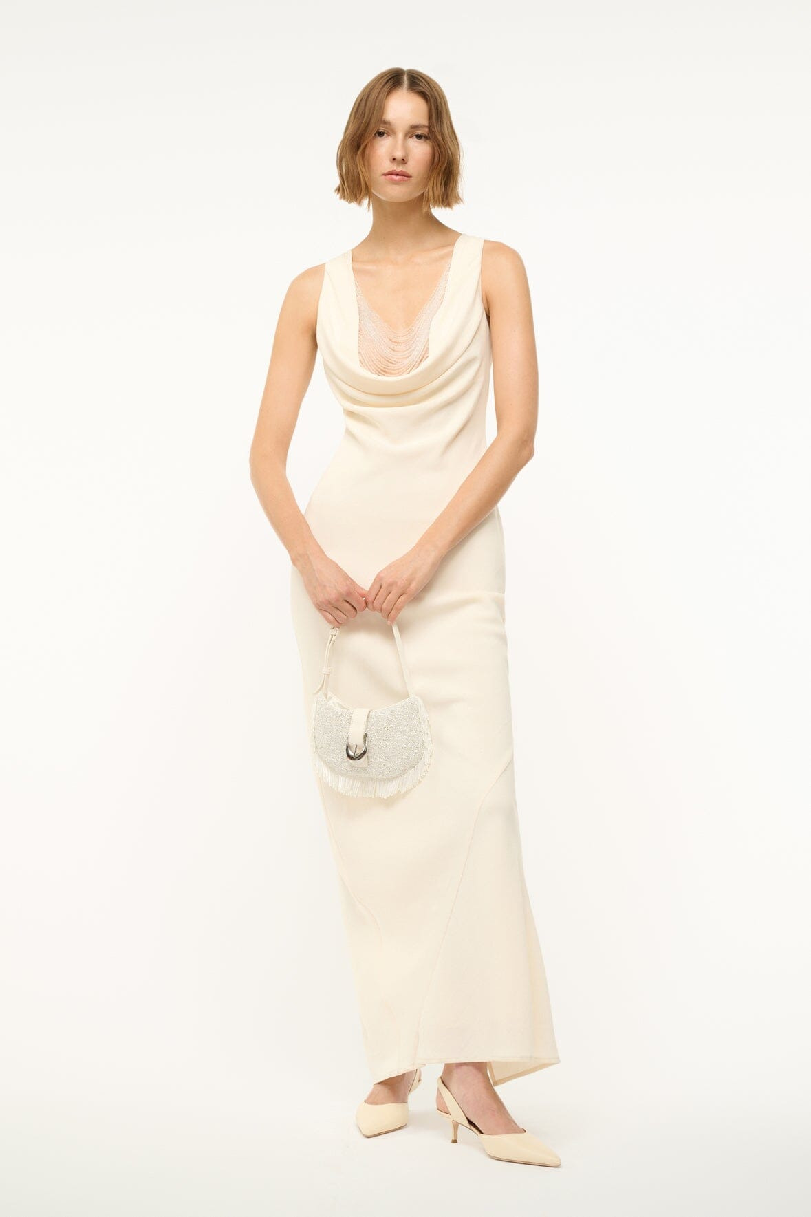 STAUD GIA DRESS IVORY - 5