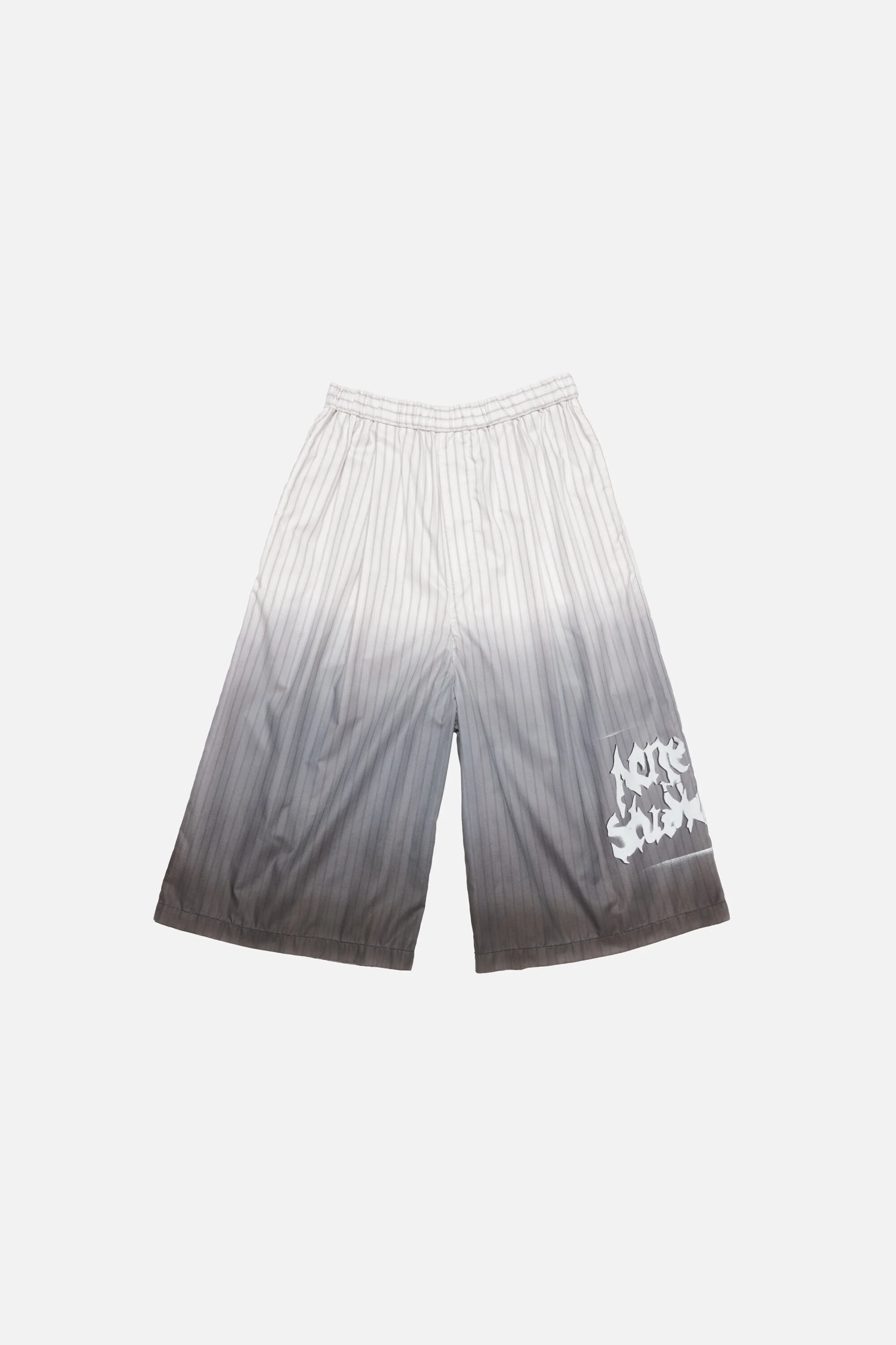 Oversized logo shorts - White/brown - 1