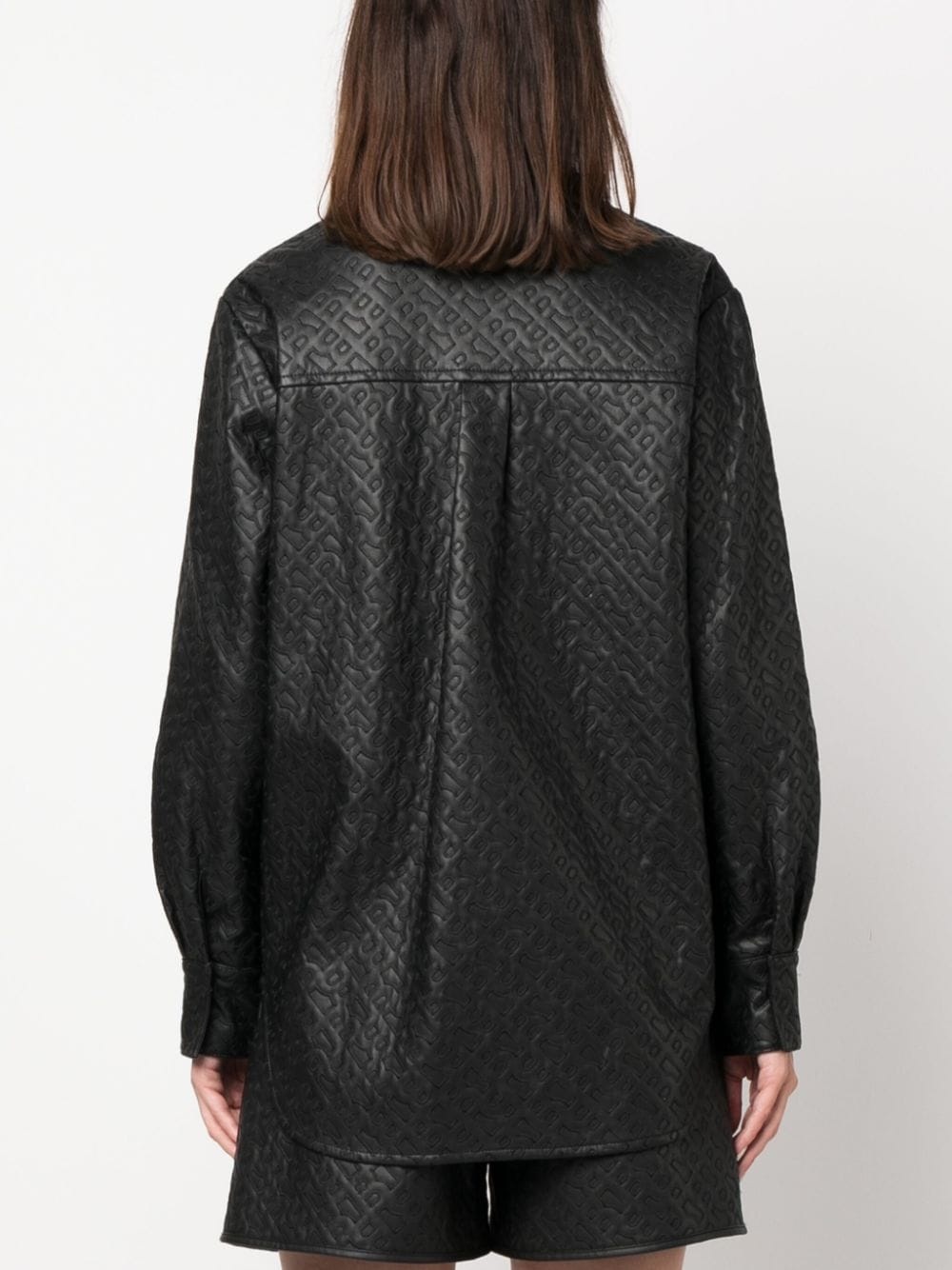 monogram-embossed long-sleeve shirt - 4