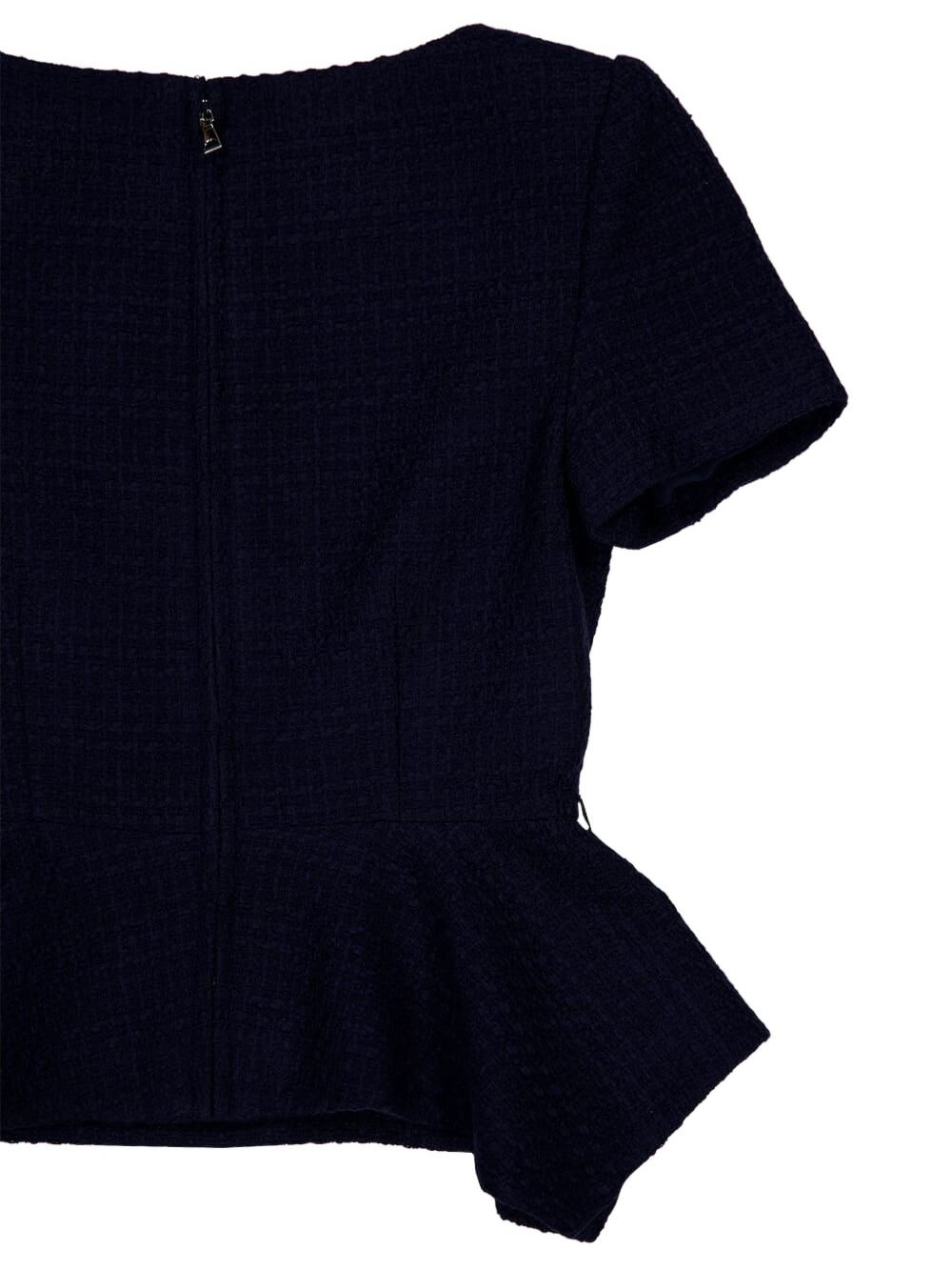 asymmetric twist boucle top - 4