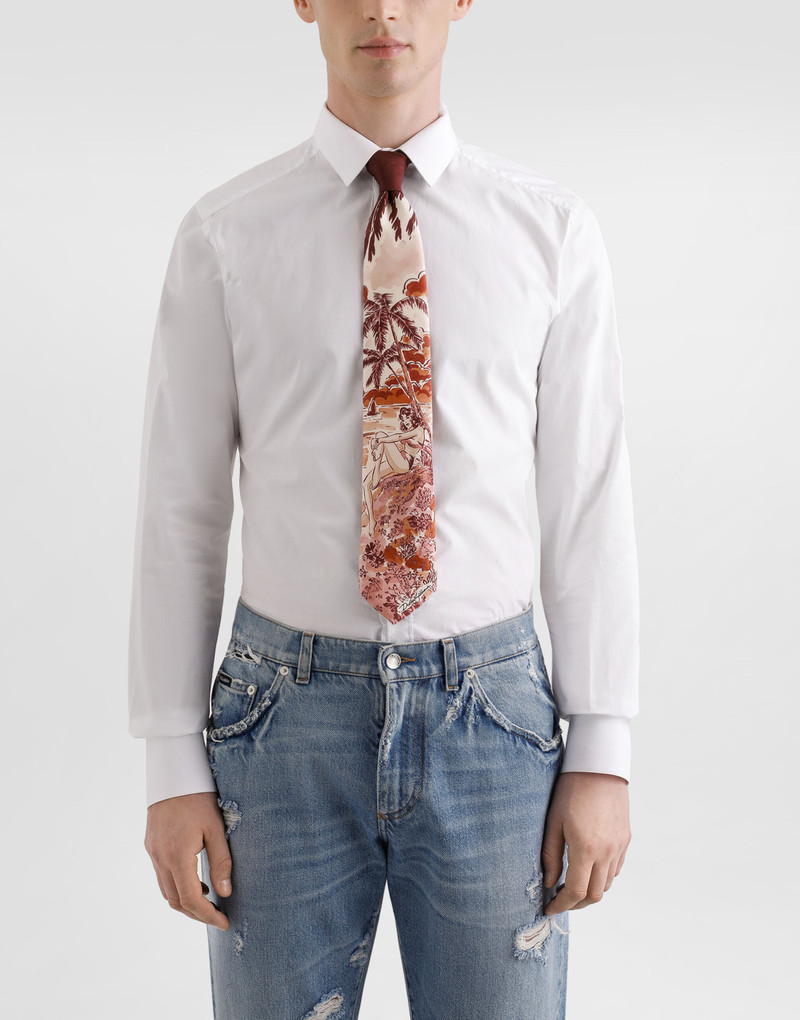 Dolce & Gabbana Pin-up print silk tie outlook