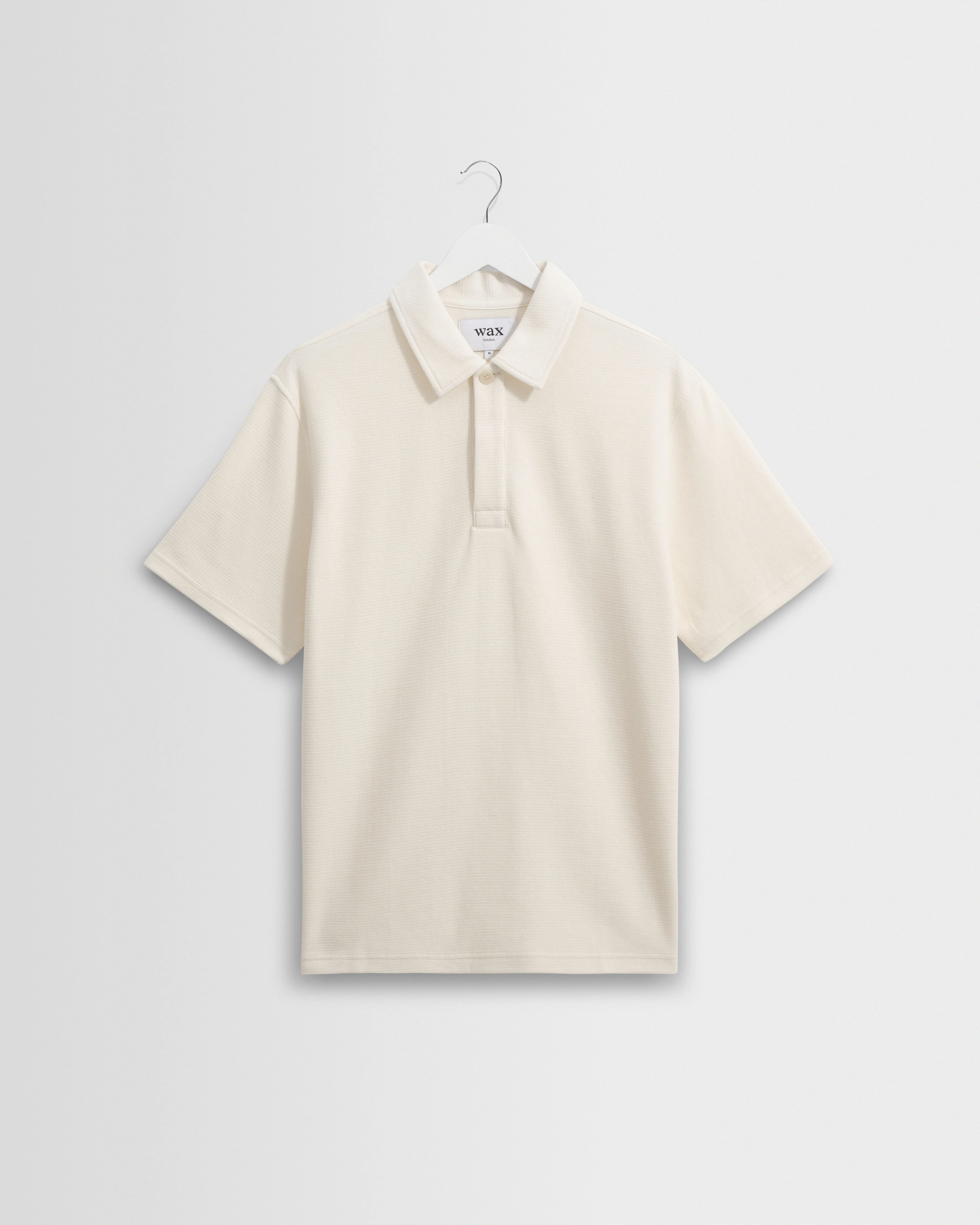 Shore - Ecru Textured Organic Cotton Polo Shirt - 1