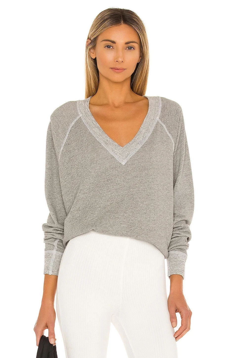 The V Neck Sweatshirt - 1