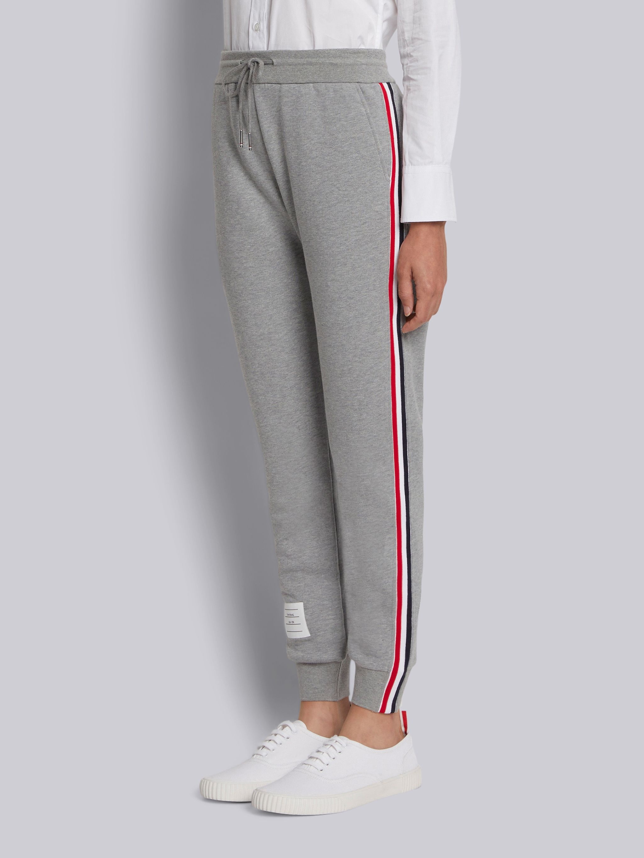 Light Grey Classic Loopback Left Stripe Light Grey Sweatpant - 2