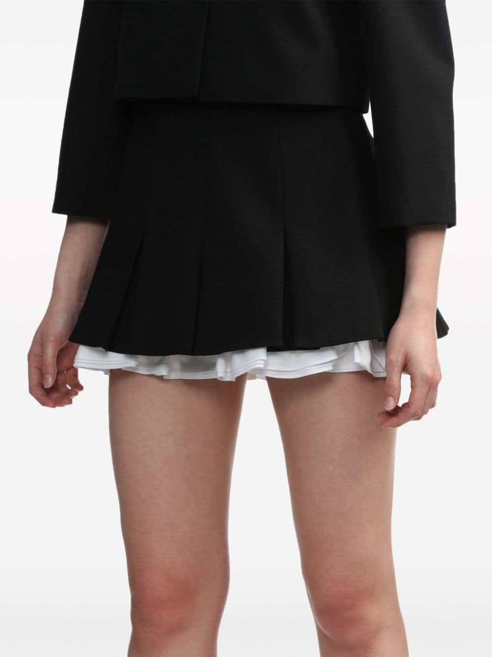 ruffled-trim pleated miniskirt - 5