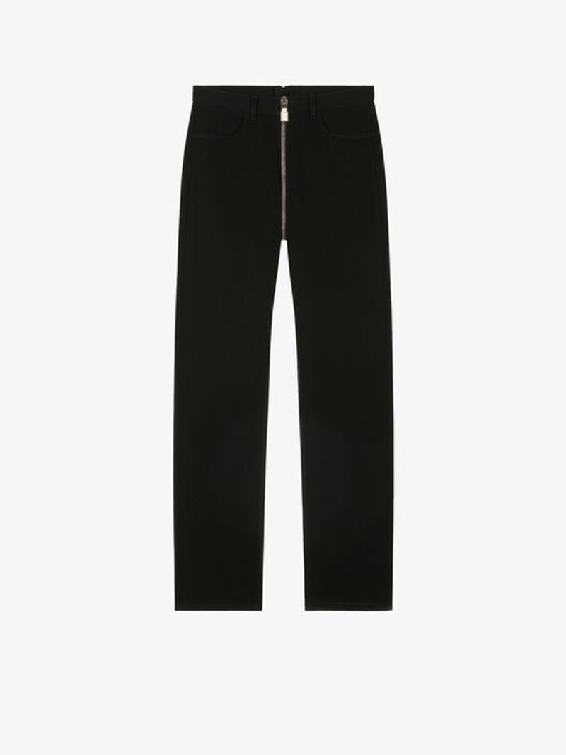 JEANS WITH INTEGRAL ZIP - 1
