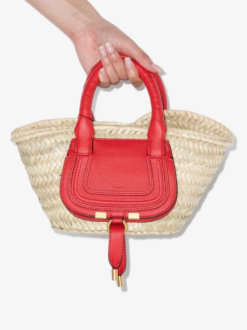 Marcie raffia tote bag - 4