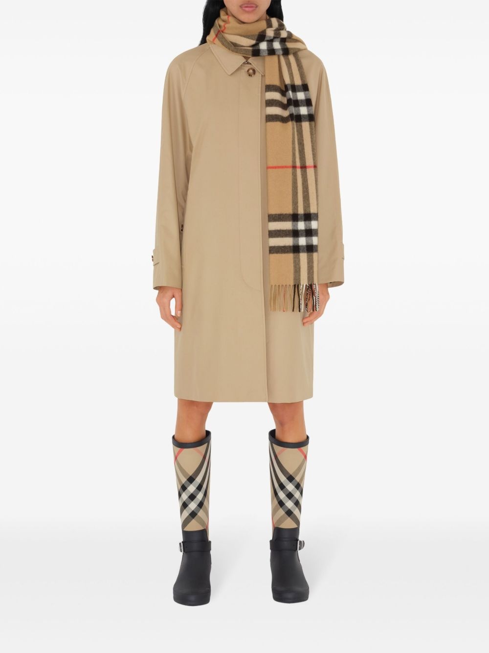 The Classic Check cashmere scarf - 4