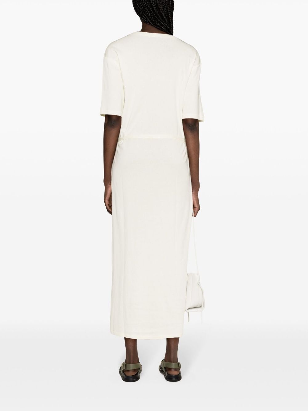 belted T-shirt maxi dress - 4
