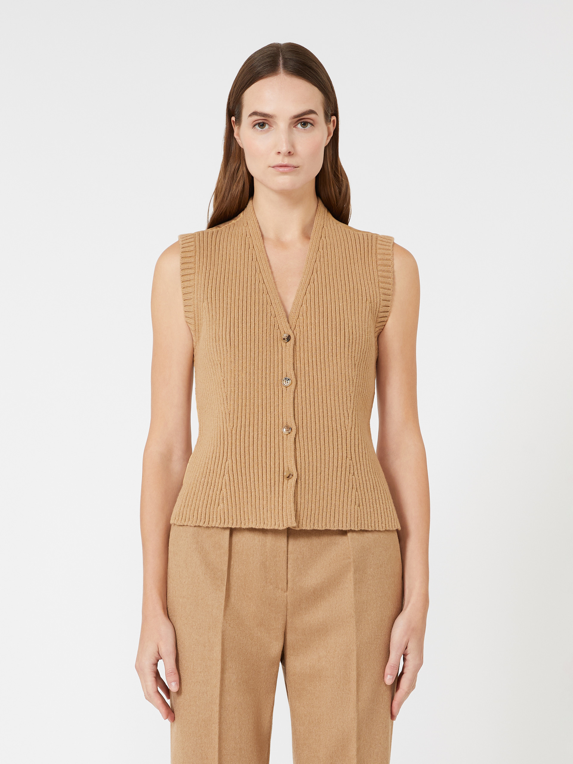 MADRE Wool and cashmere gilet - 3